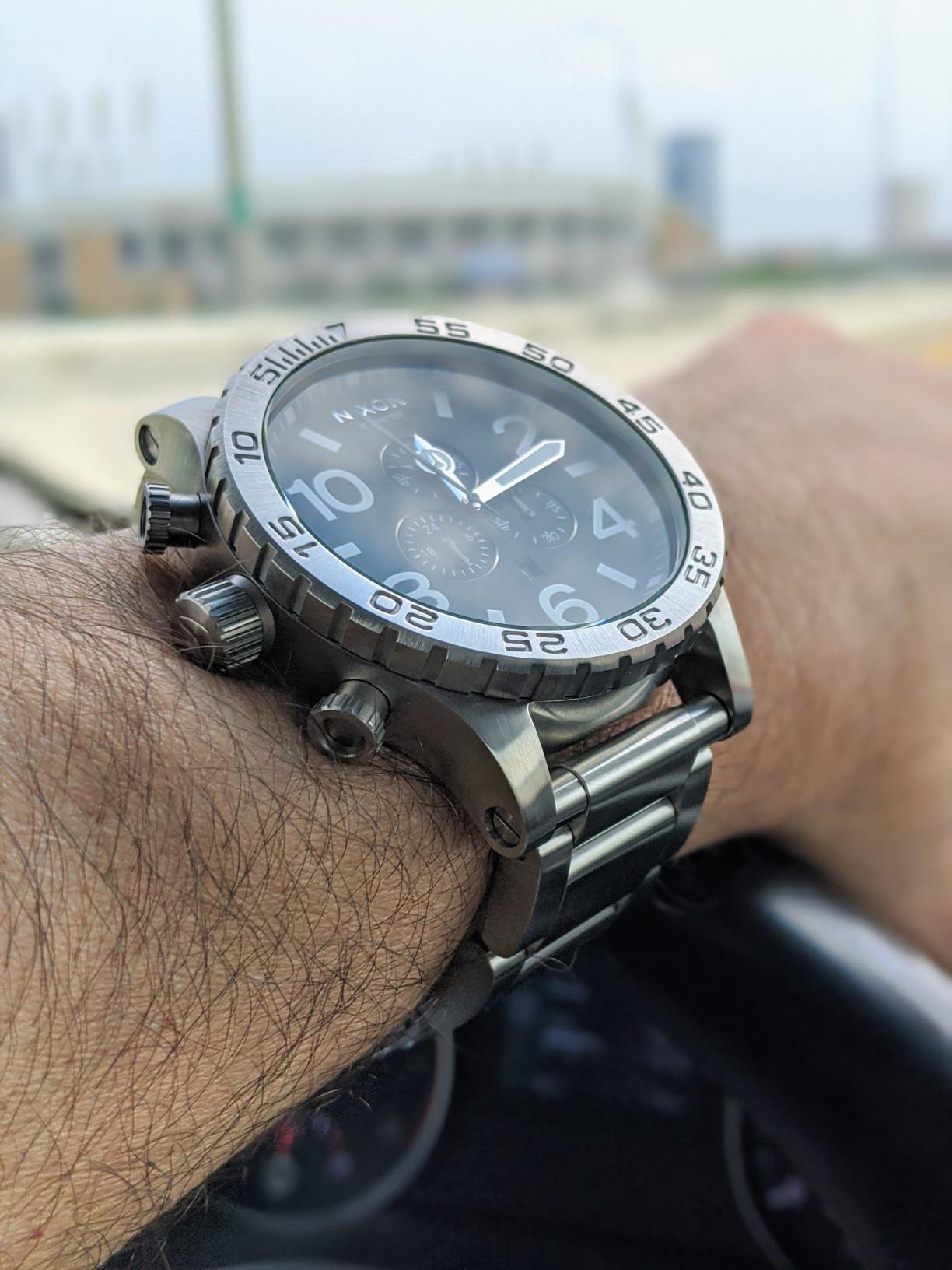 NIXON 51-30 Chrono A083 - 300m Water Resistant Men's Analog Fashion Watch (51mm Watch Face, 25mm Stainless Steel Band) customer photo 2