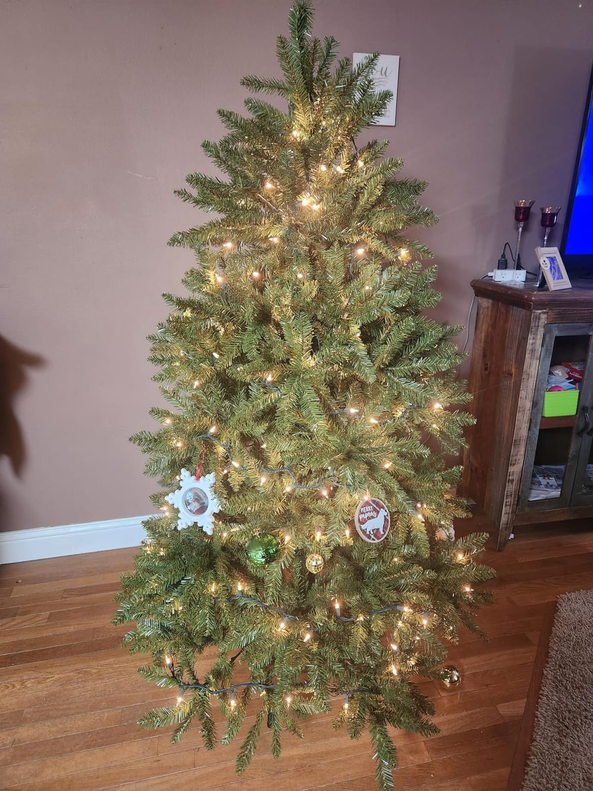 National Tree Company 9ft Unlit Dunhill Fir Full Artificial Christmas Tree | 4,026 Tips, Includes Stand, Green customer photo 2