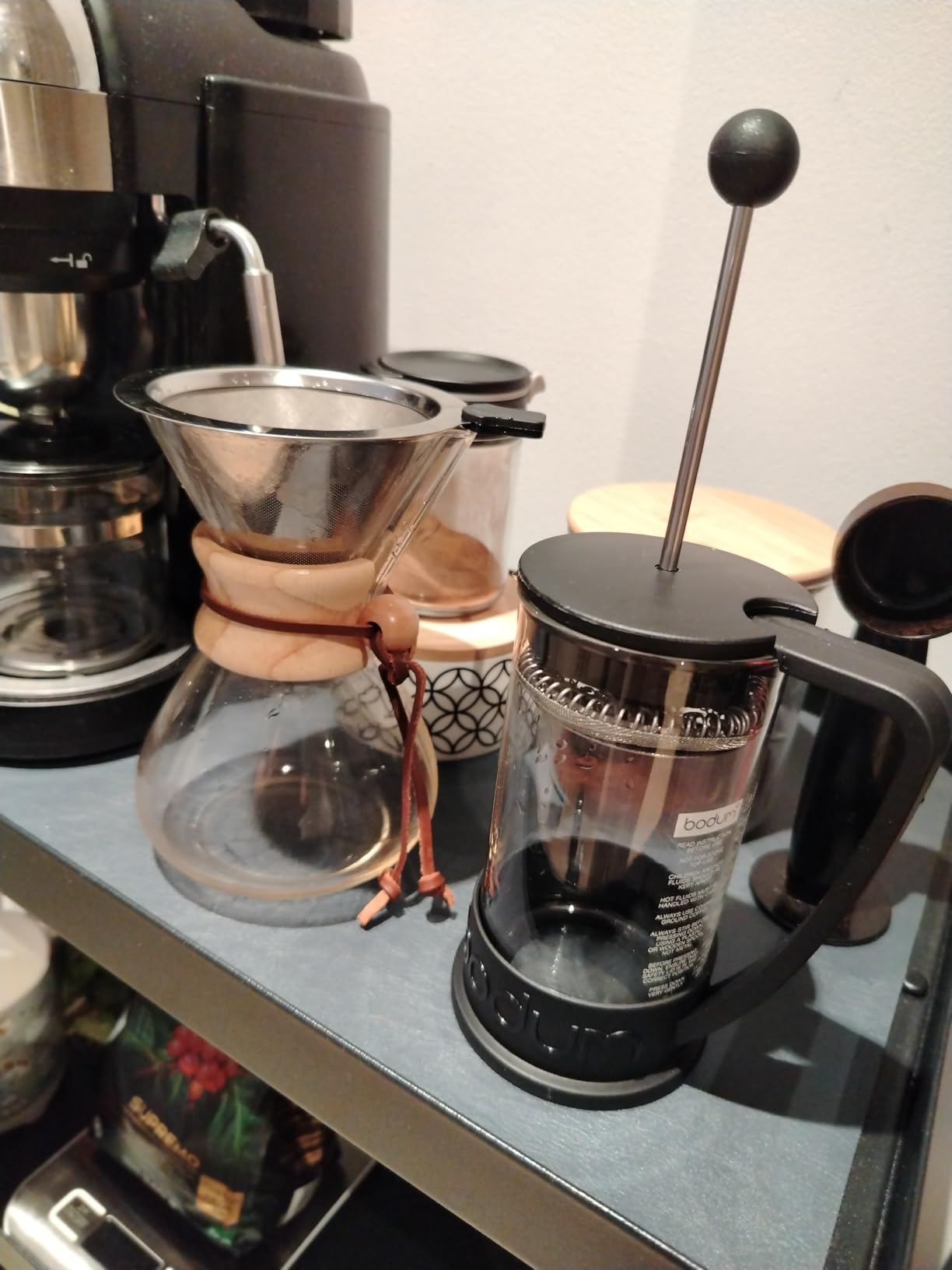 Bodum 12oz Brazil French Press Coffee Maker, High-Heat Borosilicate Glass, Black - Made in Portugal customer photo 1