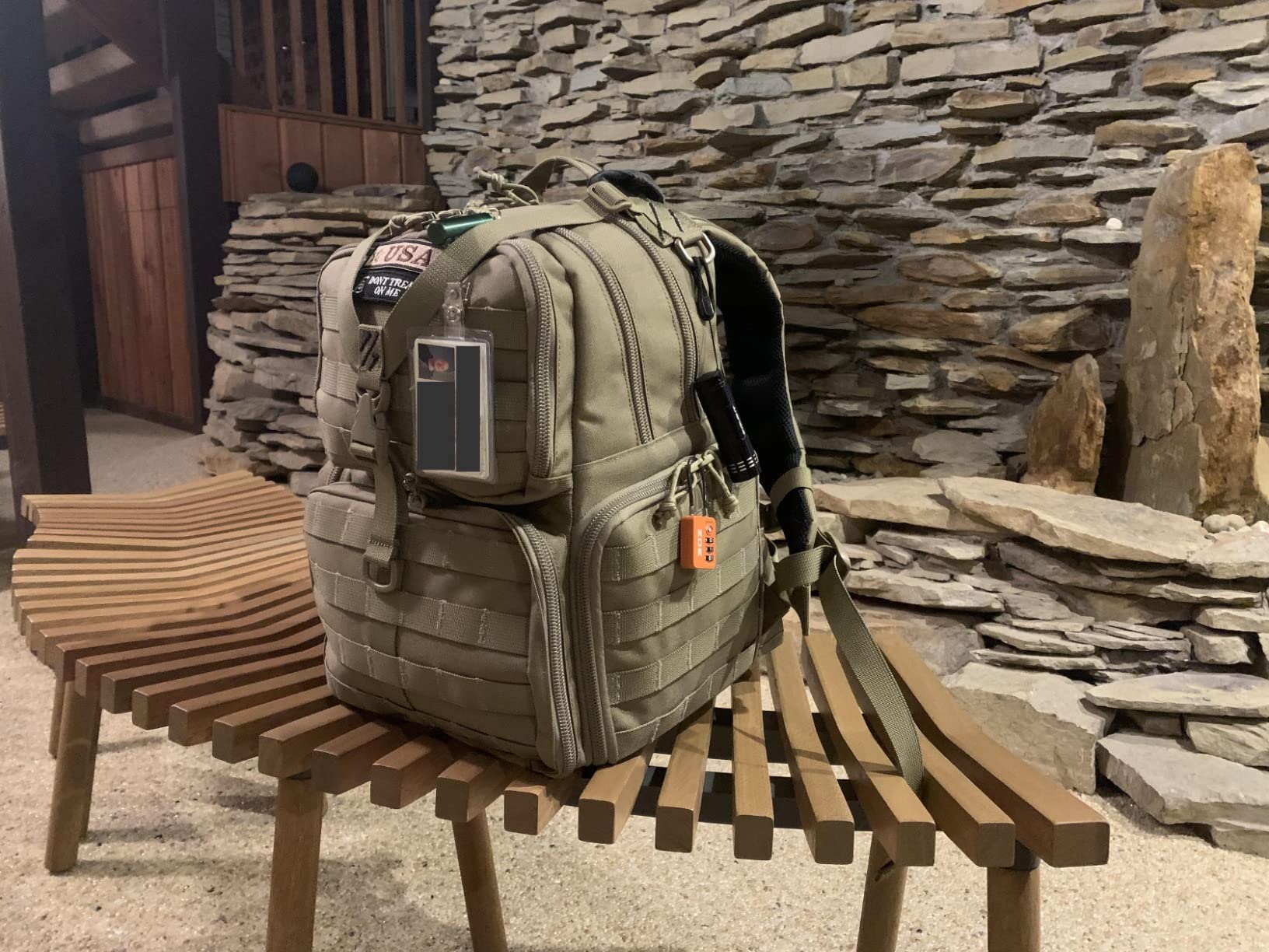 G.P.S Tactical Range Backpack, Black, Large customer photo 1