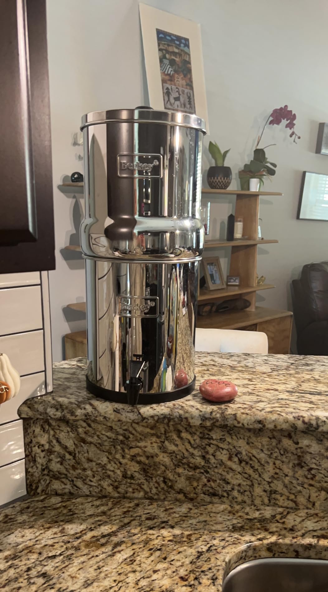 Big Berkey 2.25 Gal Gravity Water Filter System with BB9-2 Filters | Includes 2 Black Berkey Elements, Easy-to-Assemble Stainless Steel Countertop Water Filtration System for Everyday Use customer photo 2