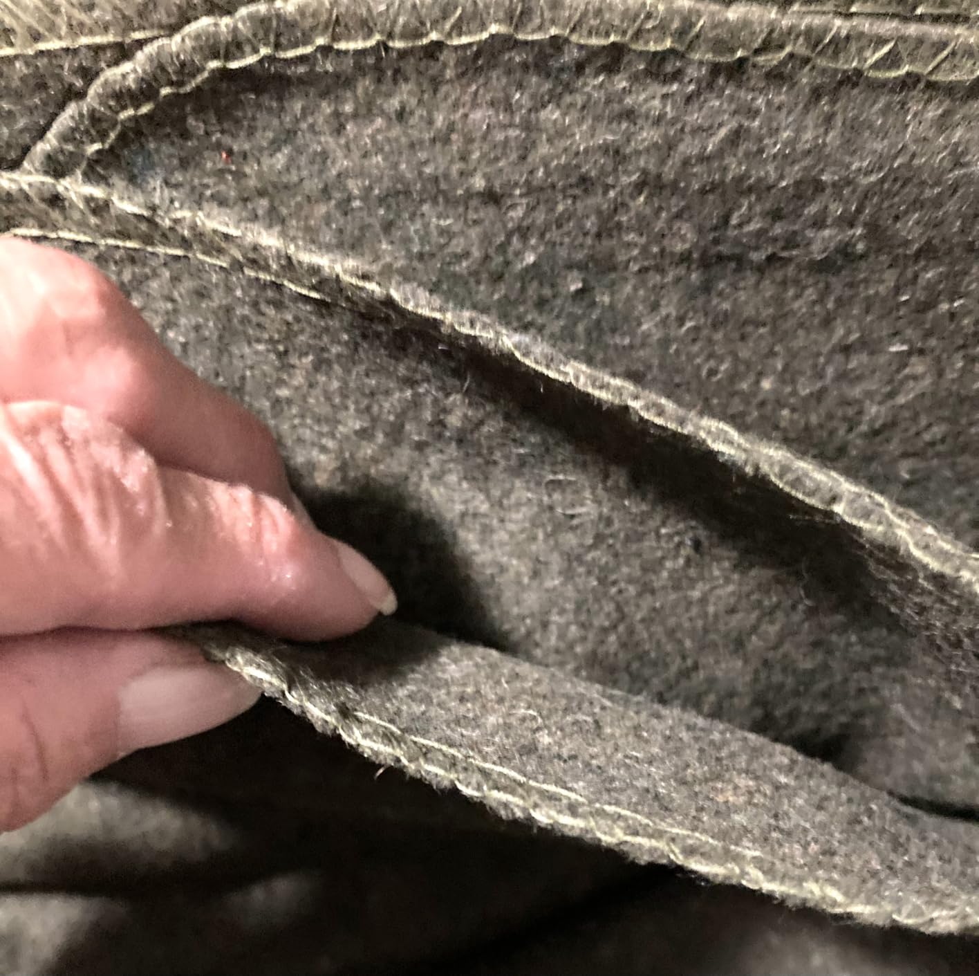 Olive Drab Green Warm Fire Retardant Blanket, 66