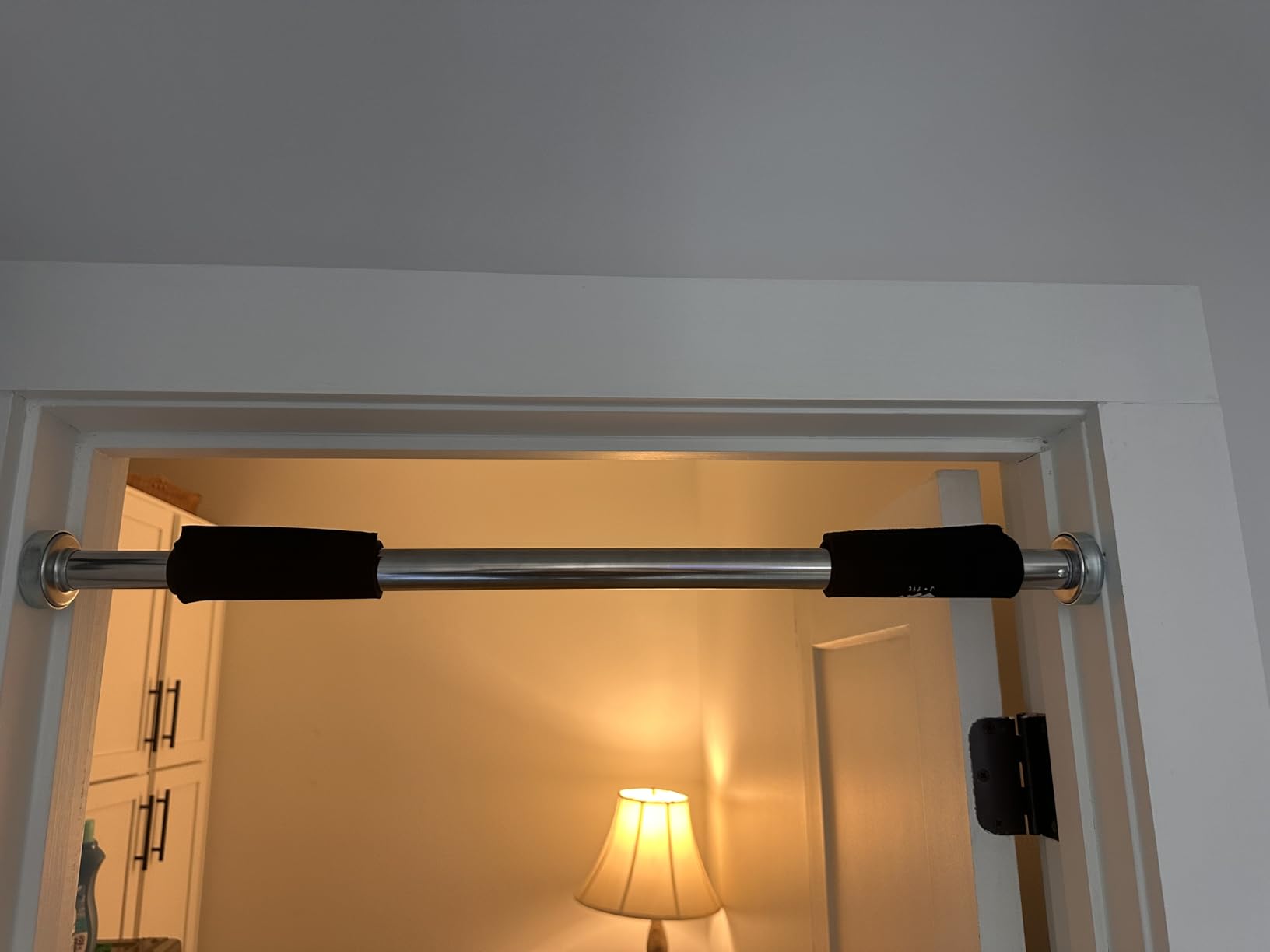 JFIT Deluxe Multi Exercise Doorway Pull-Up Bar with Comfort Grips, 40-Inch customer photo 2