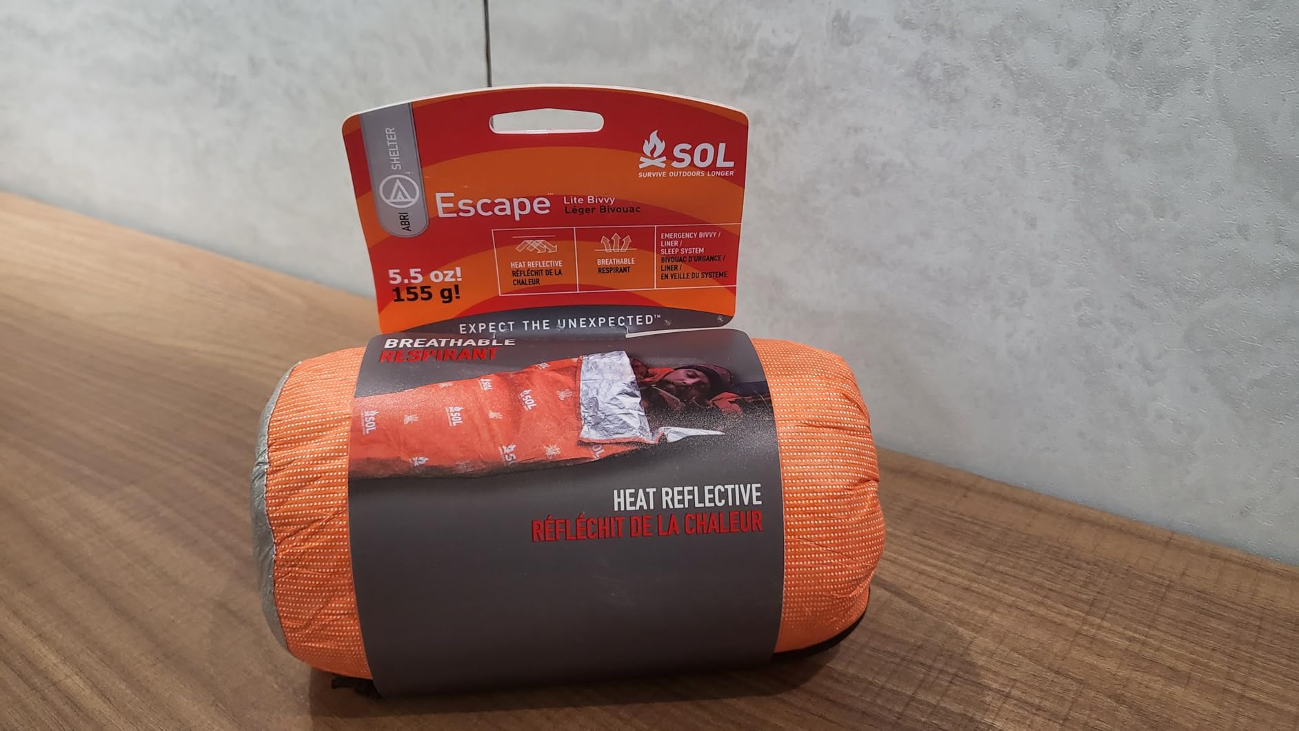 SOL Escape Lite Bivvy, Reflects Up to 70% Body Heat, 5.5 oz, Orange | Multi-Functional Survival Bivvy Doubles as an Ultralight Sleeping Bag, Reflective Blanket or Emergency Shelter Tarp customer photo 2