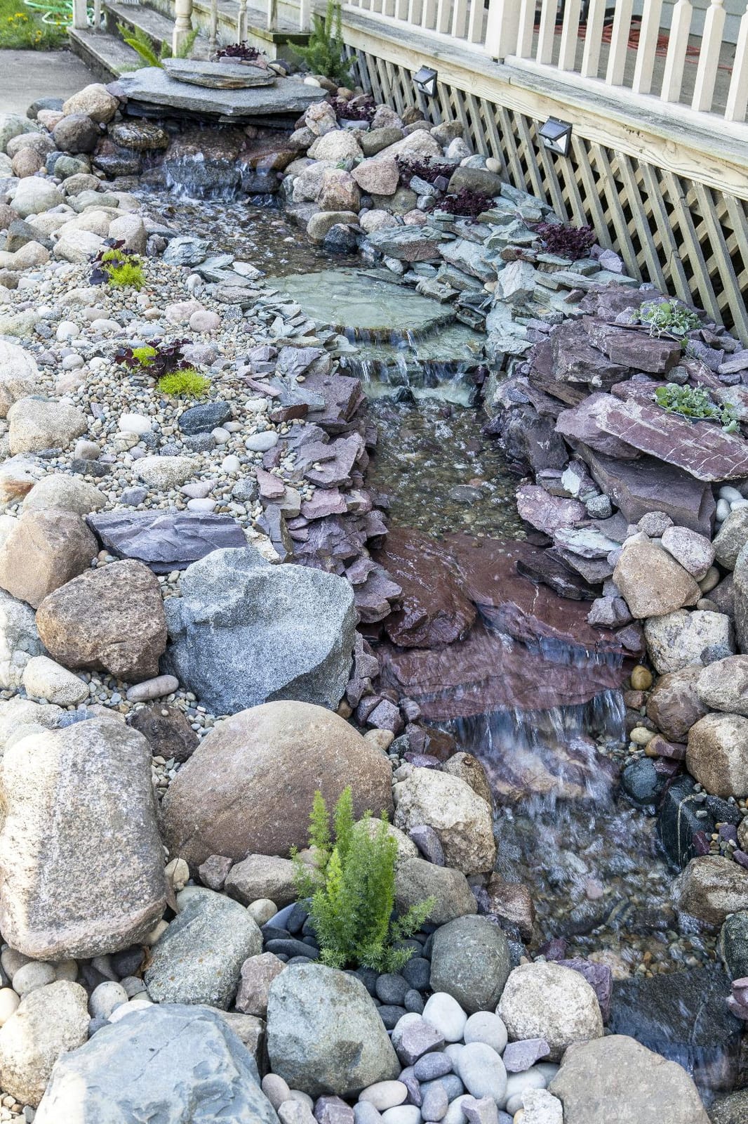 Savio Pond Free 6100 GPH Waterfall Kit MatrixBlox 10 x 30 Ft EPDM Liner | Custom kit, Waterfall Well, 31