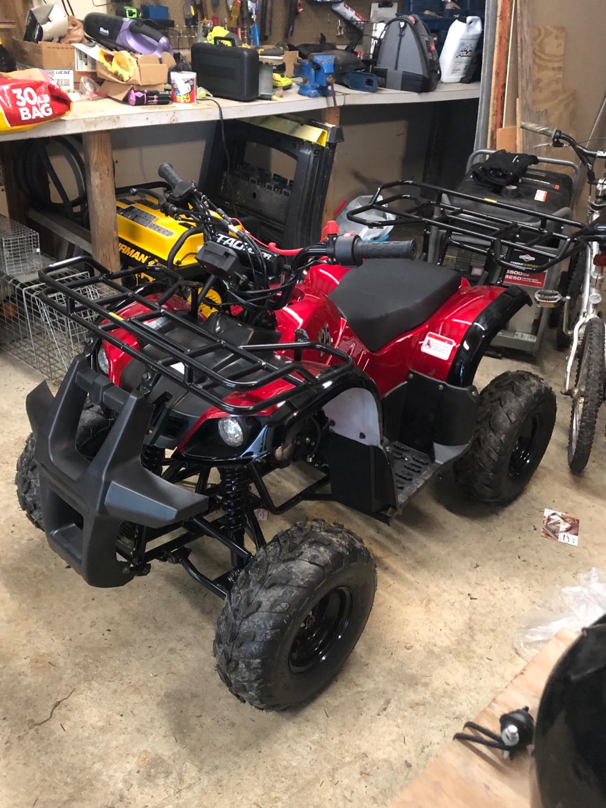 Upgraded 125cc ATV ATA-125D TaoTao Kids Gas 125cc Utility ATV - choose your color customer photo 1