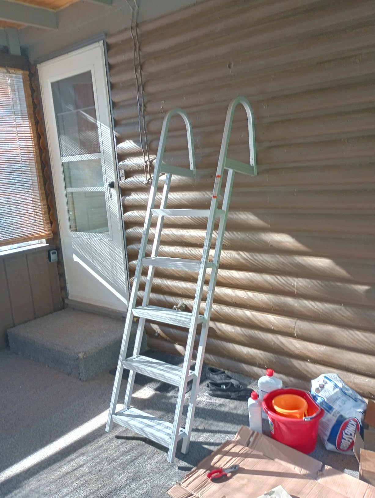 RecPro 3-Step Marine Boarding Ladder | Lightweight, Wide Non-Slip Steps, Built for Fresh and Saltwater Use customer photo 2