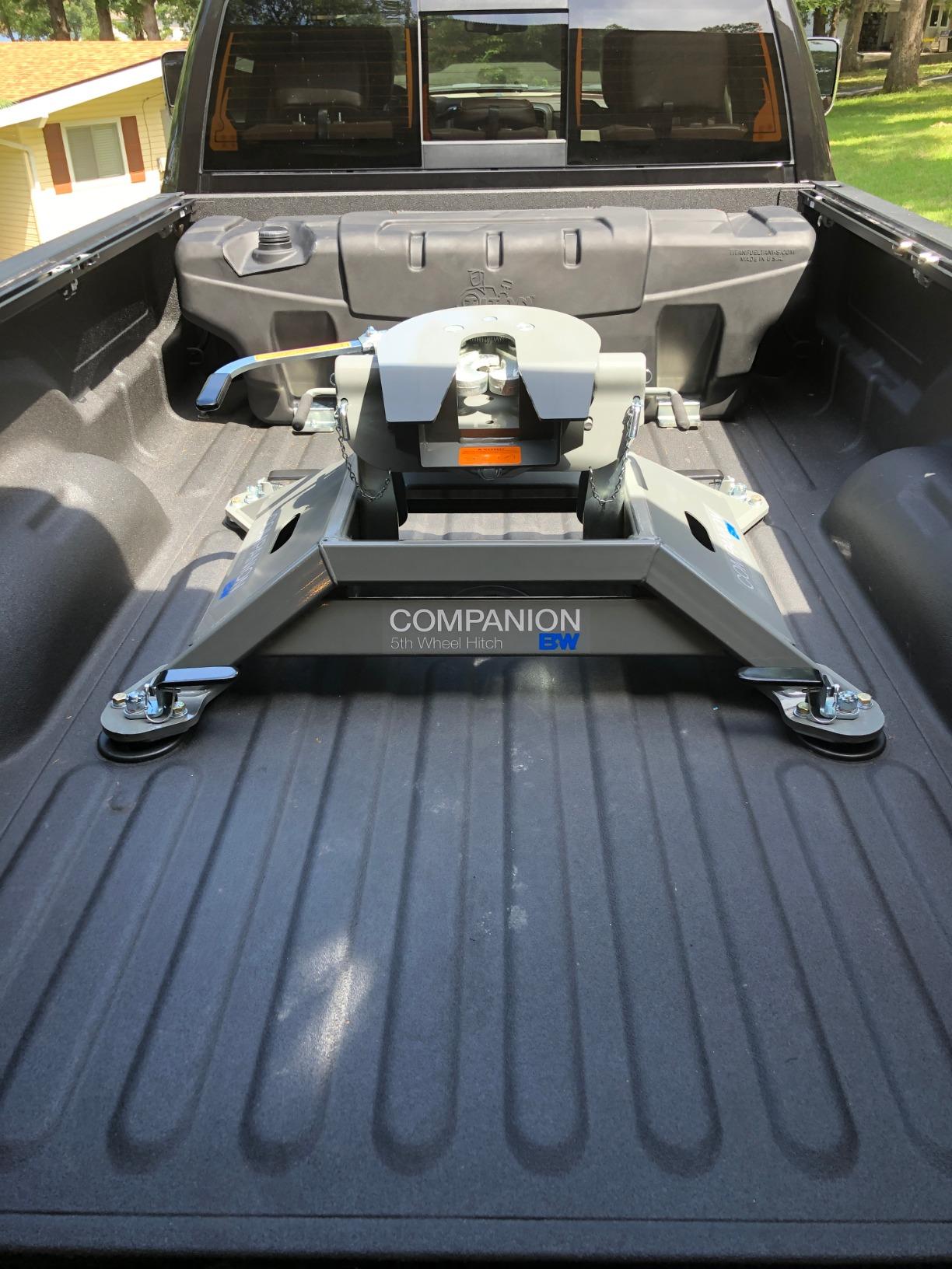 B&W Trailer Hitches 25K Companion OEM Fifth Wheel Hitch - Compatible with Ram OEM Puck System - RVK3600 customer photo 1
