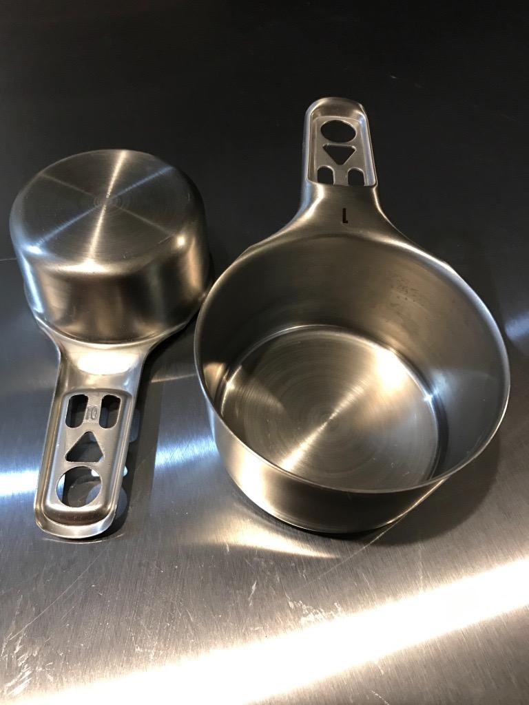 OXO Good Grips 4 Piece Stainless Steel Measuring Cups with Magnetic Snaps | Magnetic Snap for Easy Nesting Storage, Measurement Markings, Multi Size Cups, Non-Slip Handles, Baking & Cooking Essentials customer photo 1