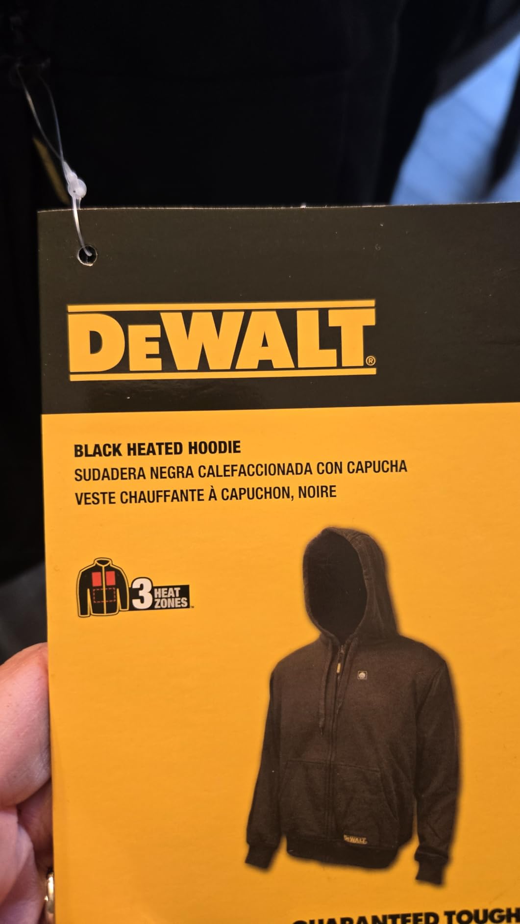 DEWALT DCHJ067B-L 20V/12V MAX Bare Hooded Heated Jacket, Black, Large customer photo 2