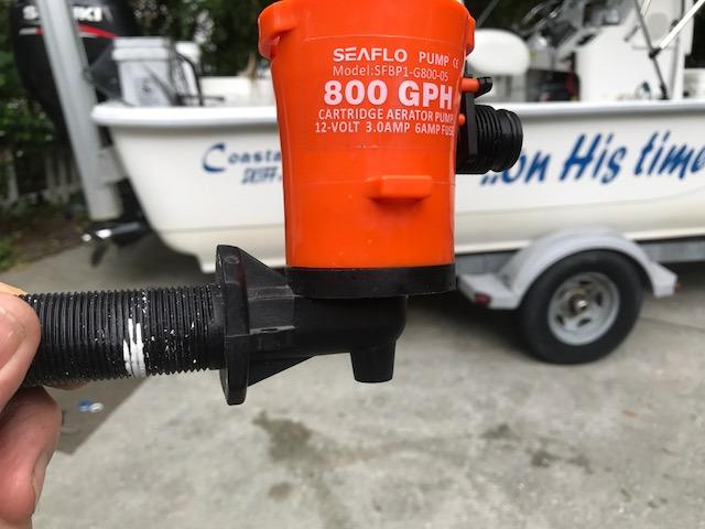 SEAFLO 05 Series 800 GPH Angled Baitwell/Livewell Pump- 12V DC, Detachable Motor, Corrosion-Resistant Submersible Aerator for Freshwater and Saltwater Use - CE & Rohs Certified-4 Year Warranty customer photo 1