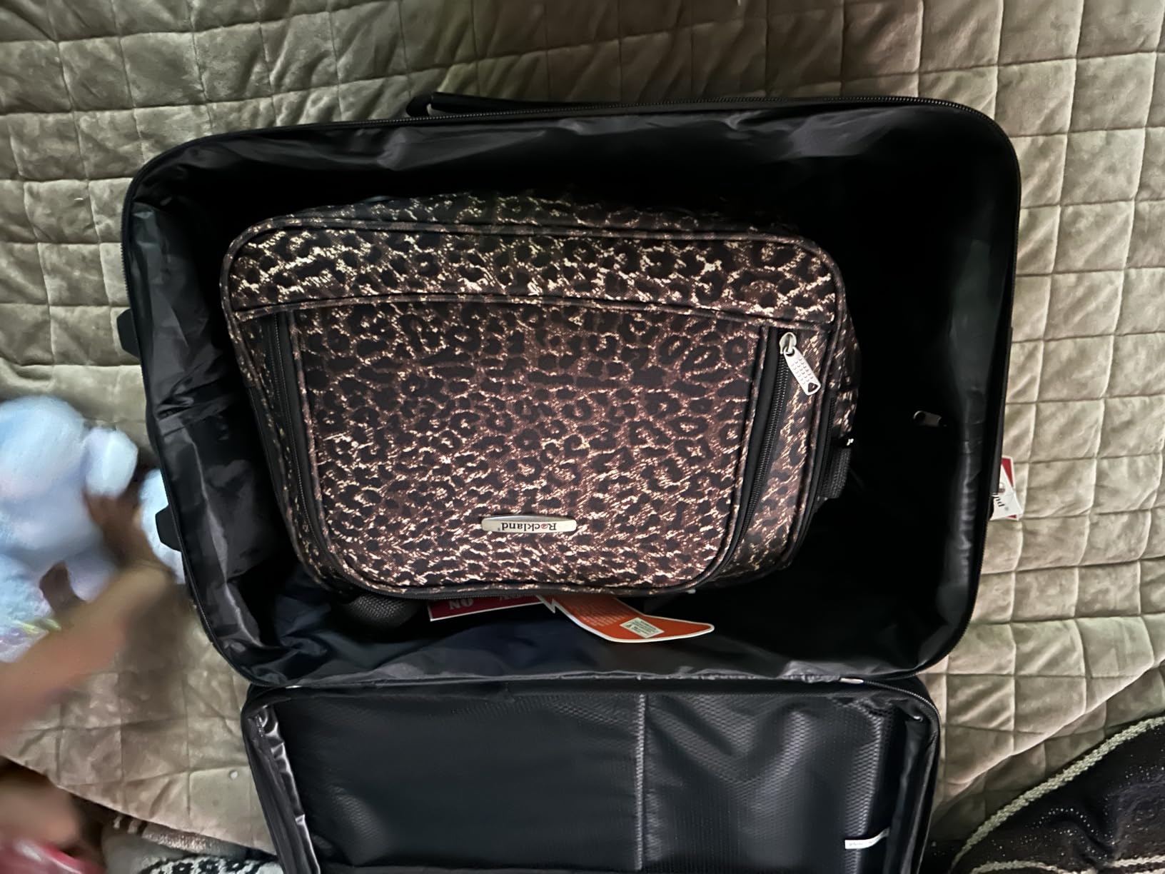 Rockland Fashion Softside 4 Piece Luggage Set, Expandable, (14