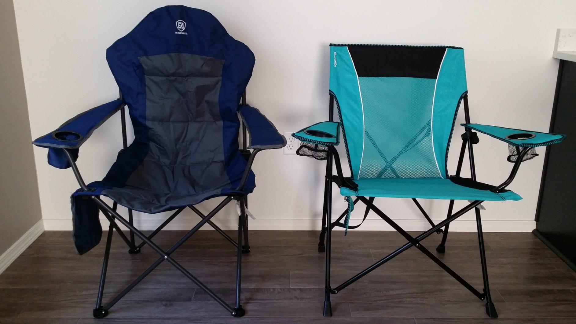 Kijaro Portable Camping Chairs - Versatile Folding Sports Chair for Outdoor & Lawn - Dual Lock Feature Locks Position - Hallet Peak Gray customer photo 2
