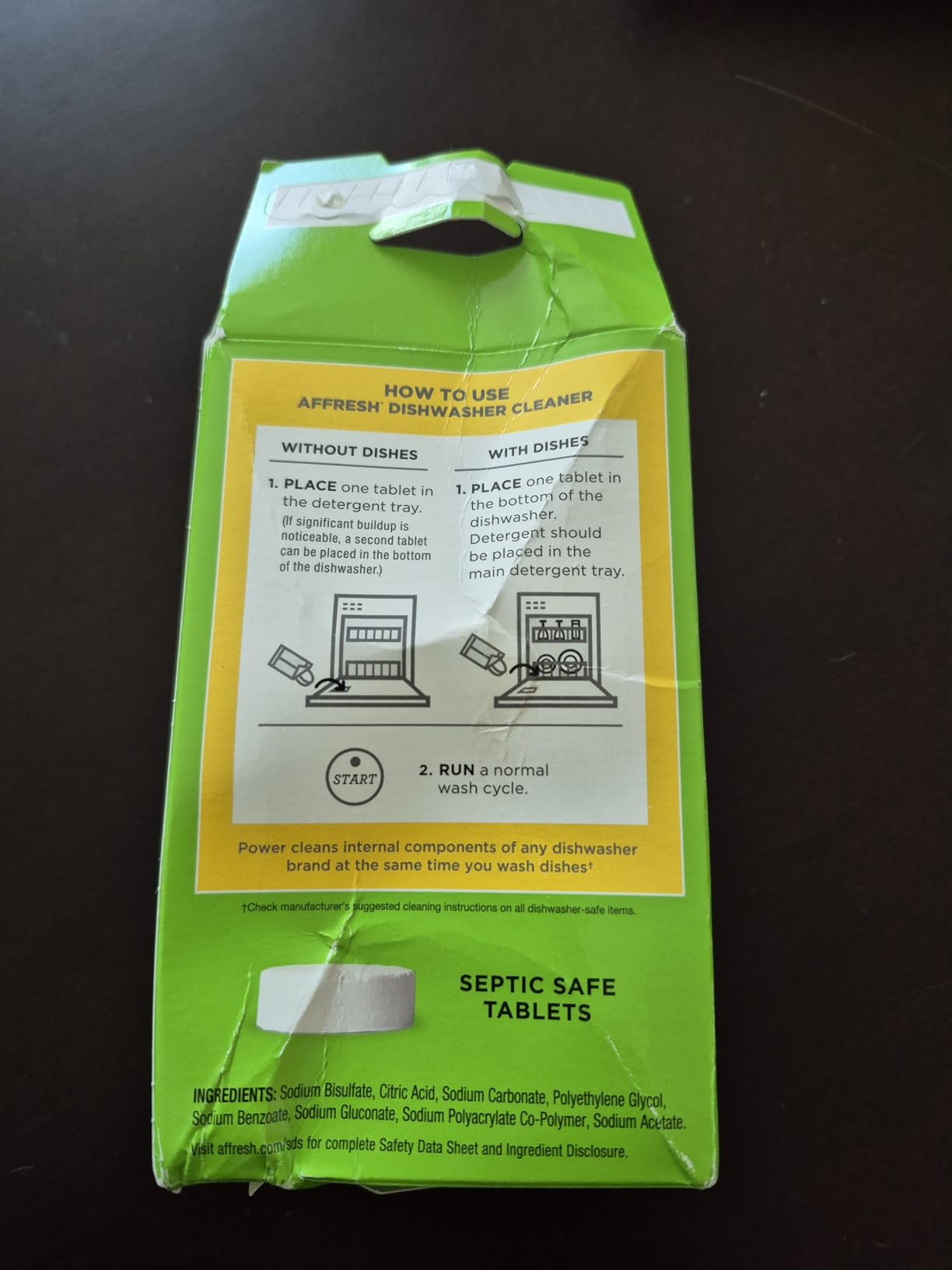 Affresh Dishwasher Cleaner, Mess-Free Deep-Cleaning Tablet, 6 Month Supply | Helps Power Away Smells from Limescale & Mineral Deposits, EPA Safer Choice Certified, Safe for All Dishwashers customer photo 2