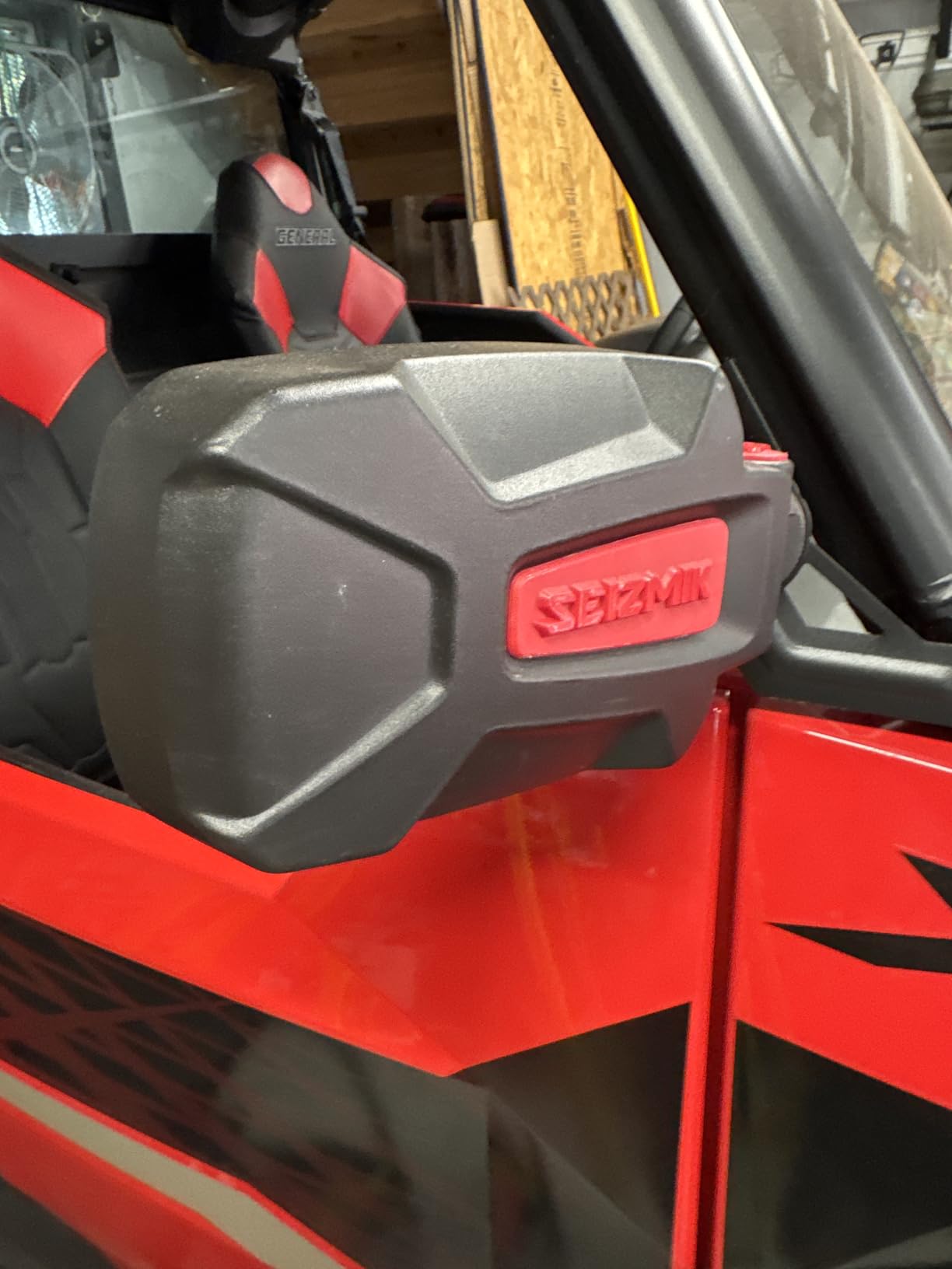 Seizmik Pursuit UTV Side View Mirror for Polaris Pro-Fit and Can Am Profiled ROPS | Set of 2 | Compatible with Polaris Ranger and General, Can-Am Defender and Maverick UTV SXS Models customer photo 1