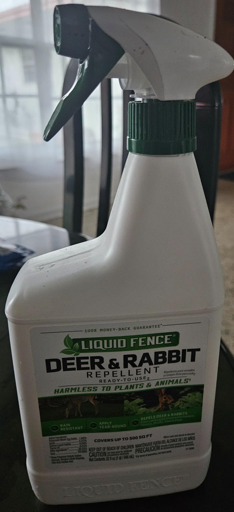 Liquid Fence Deer and Rabbit Repellent Ready-to-Use Spray, 1 Gallon customer photo 2