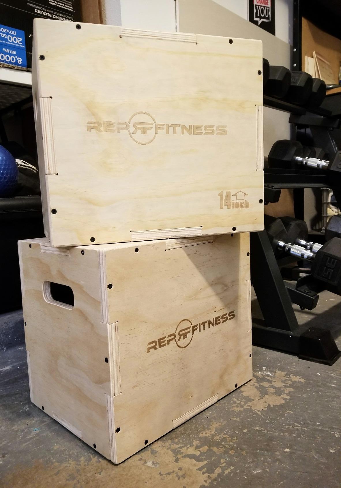 Rep Plyometric Wood Jump Box | CrossFit & Strength Training | 12 to 30