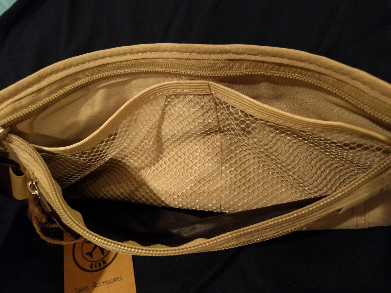 Travel Money Belt, RFID Blocking Passport Holder - Black customer photo 1