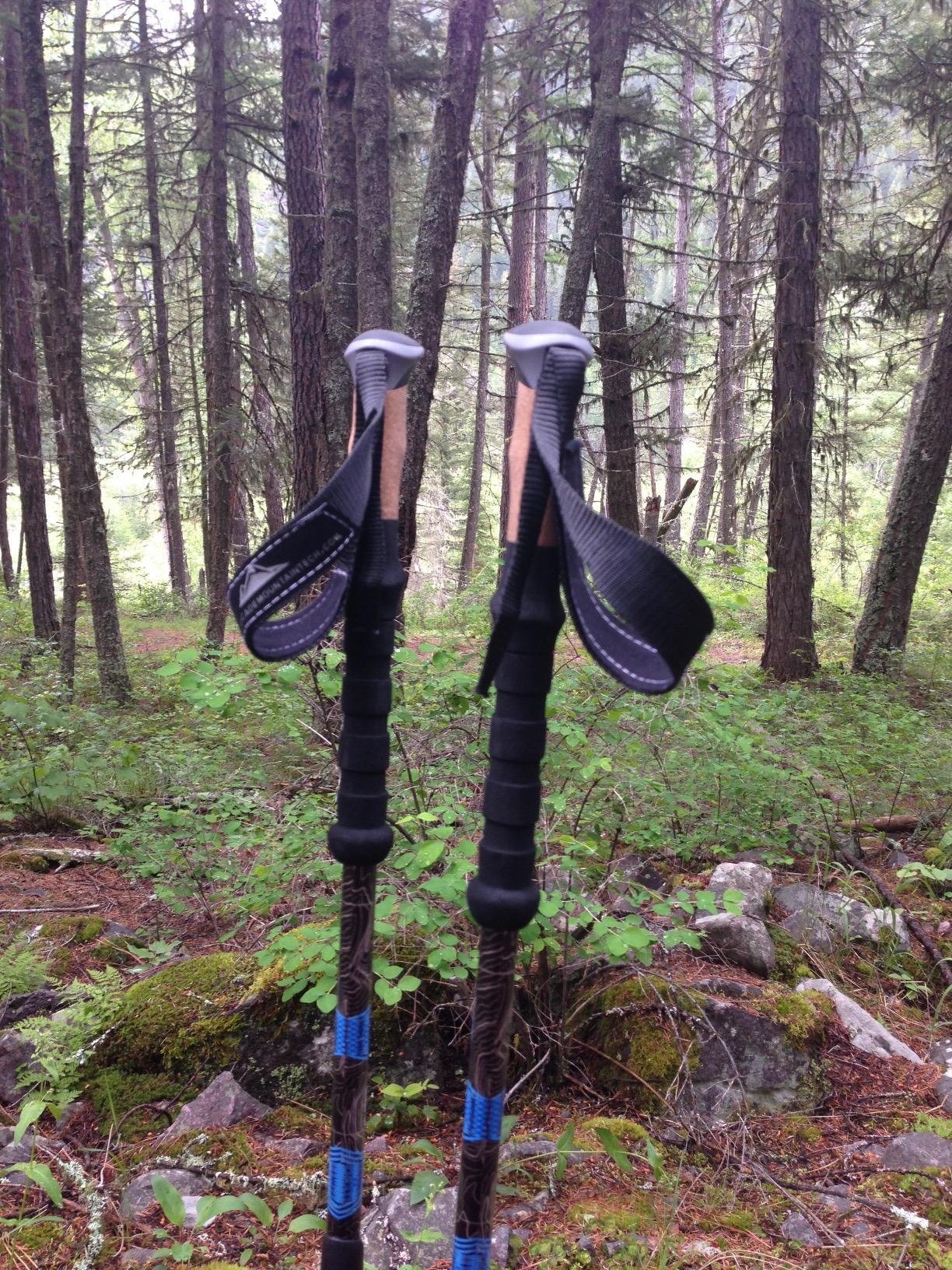 Cascade Mountain Tech Trekking Poles - Carbon Fiber Walking or Hiking Sticks with Quick Adjustable Locks customer photo 1