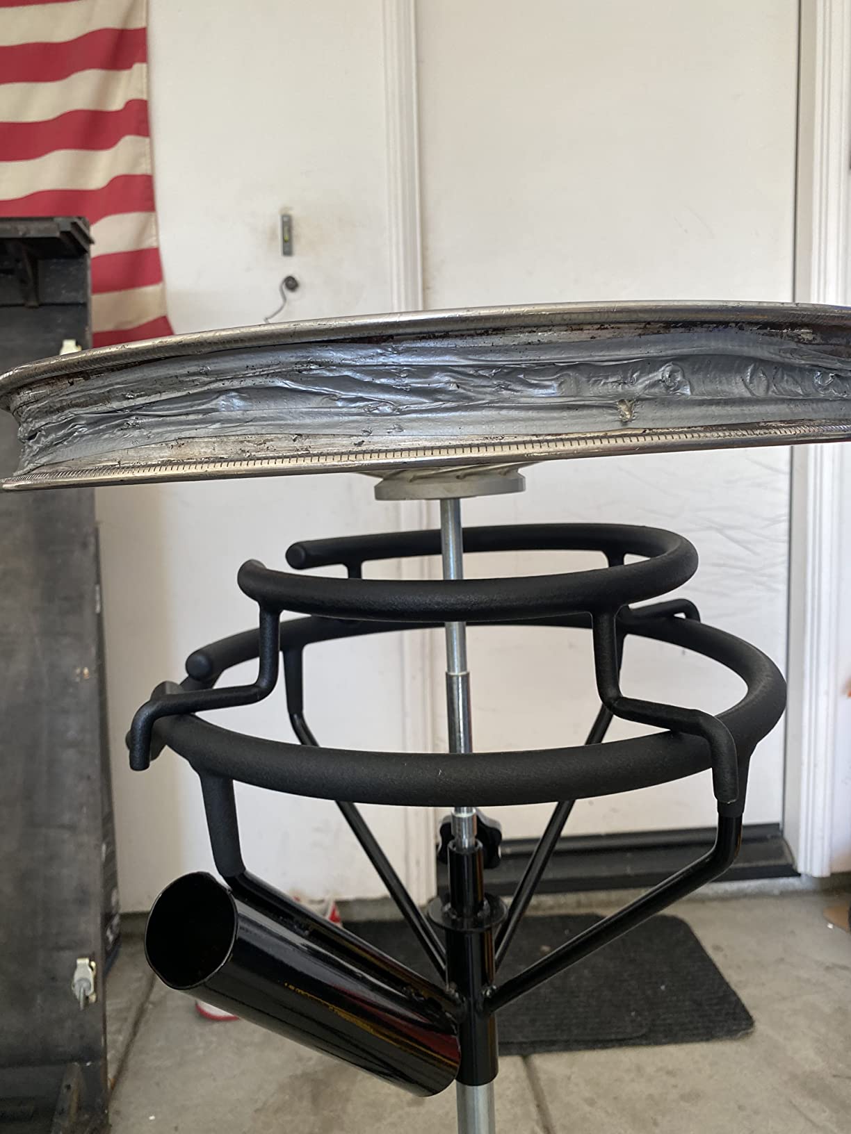 TUSK Adjustable Height Motorcycle Tire Changing Stand customer photo 2