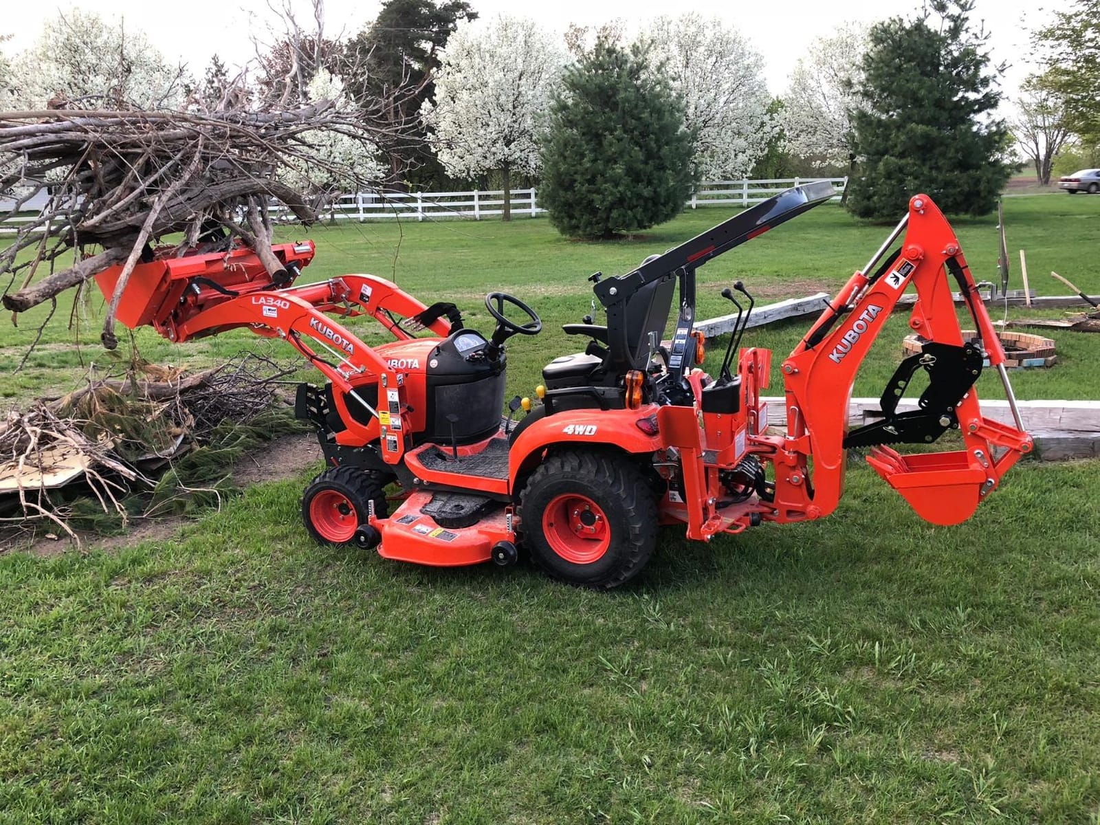 Titan Attachments Mechanical Backhoe Thumb Attachment, Bolt-On 5 Position Adjustable Excavator Thumb, Heavy Duty Boom Mount, Material Grapple Stabilizer customer photo 1