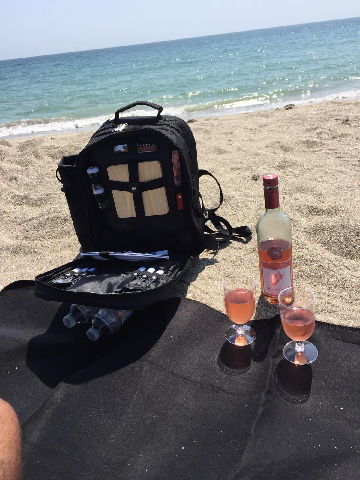 Picnic Backpack for 2, Insulated Basket Set with Blanket, Gray, 12-in-1 | Picnic Backpack For 2 With Insulated Cooler Bag, Blanket, Wine Holder, Cutlery, Cheese Board, And Outdoor Dining Essentials customer photo 2