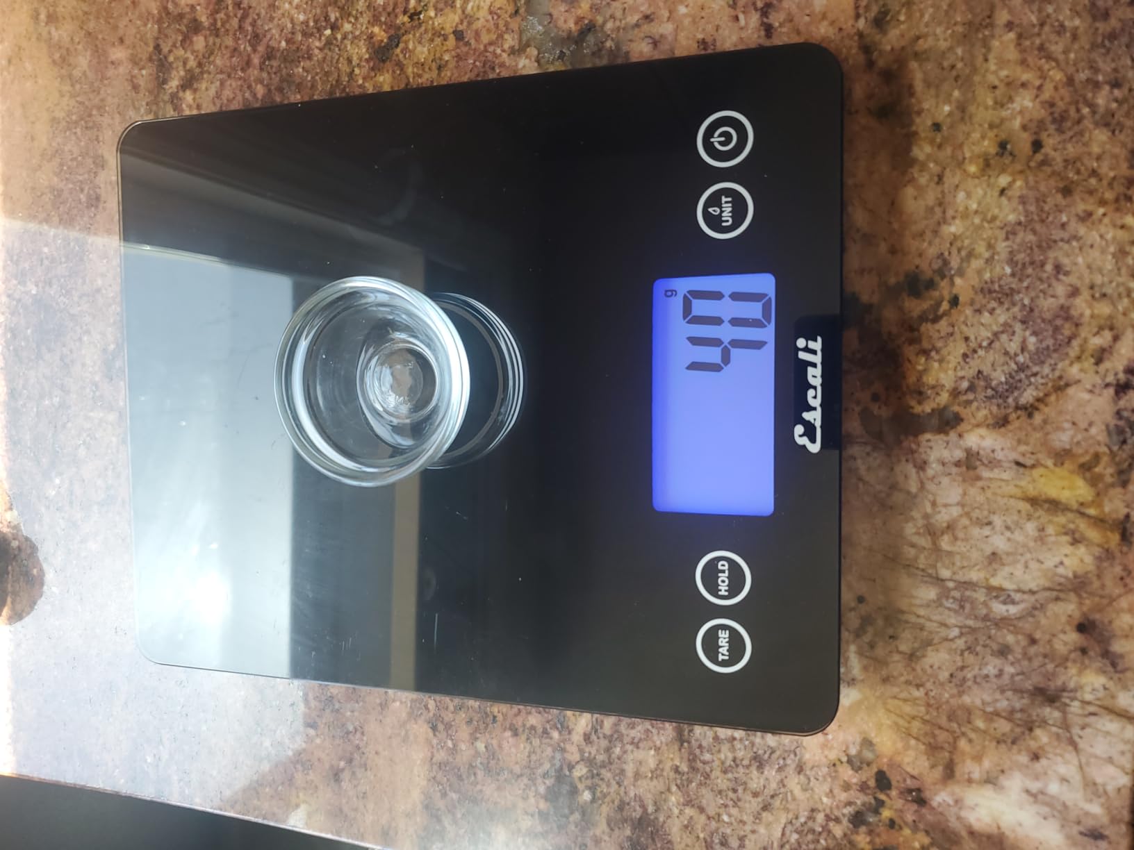 2210IB ArtiXL Extra-Large Glass Digital LCD Display Kitchen Scale, Measures Liquid and Dry Ingredients, Tare Function, 22lb Capacity, Black customer photo 1