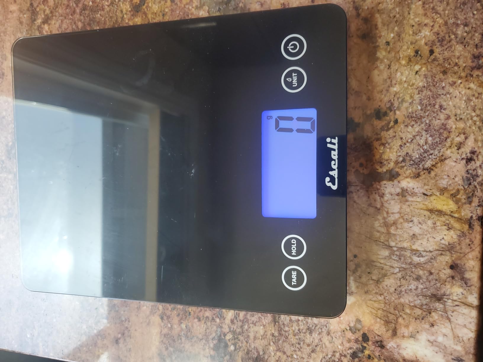 2210IB ArtiXL Extra-Large Glass Digital LCD Display Kitchen Scale, Measures Liquid and Dry Ingredients, Tare Function, 22lb Capacity, Black customer photo 2