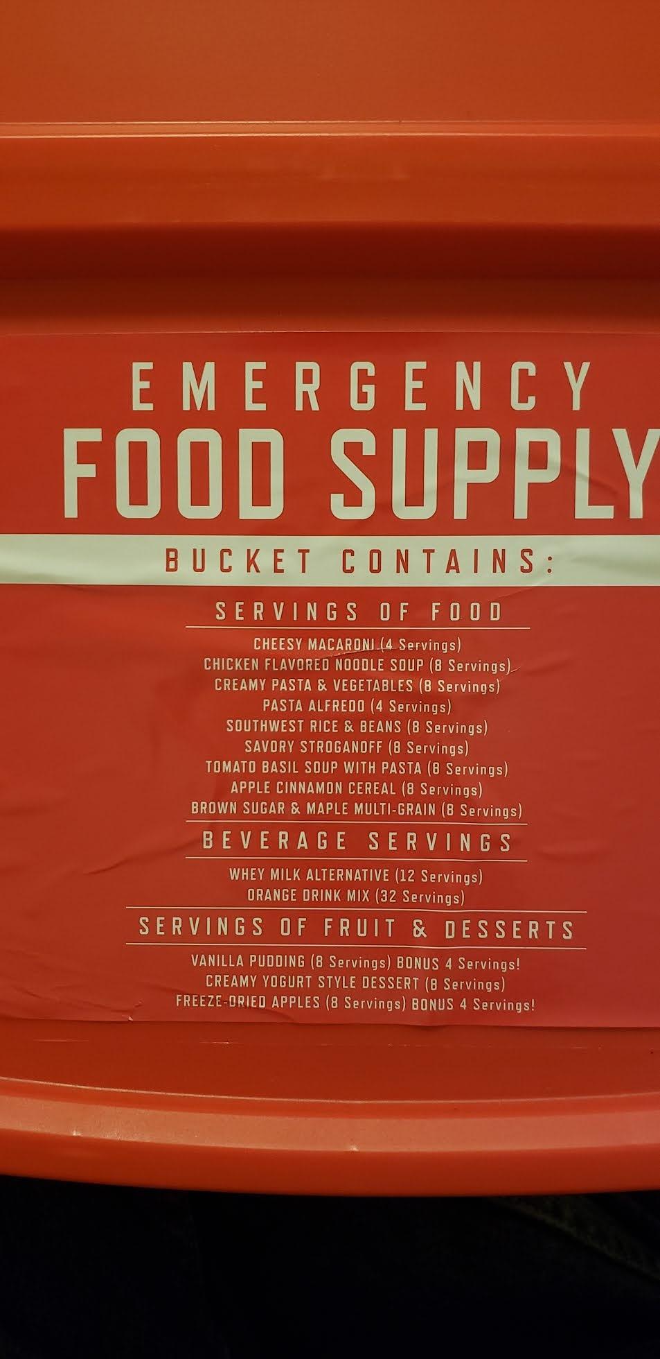 READY WISE Emergency Food Supply Survival Bucket, 132 Servings customer photo 1