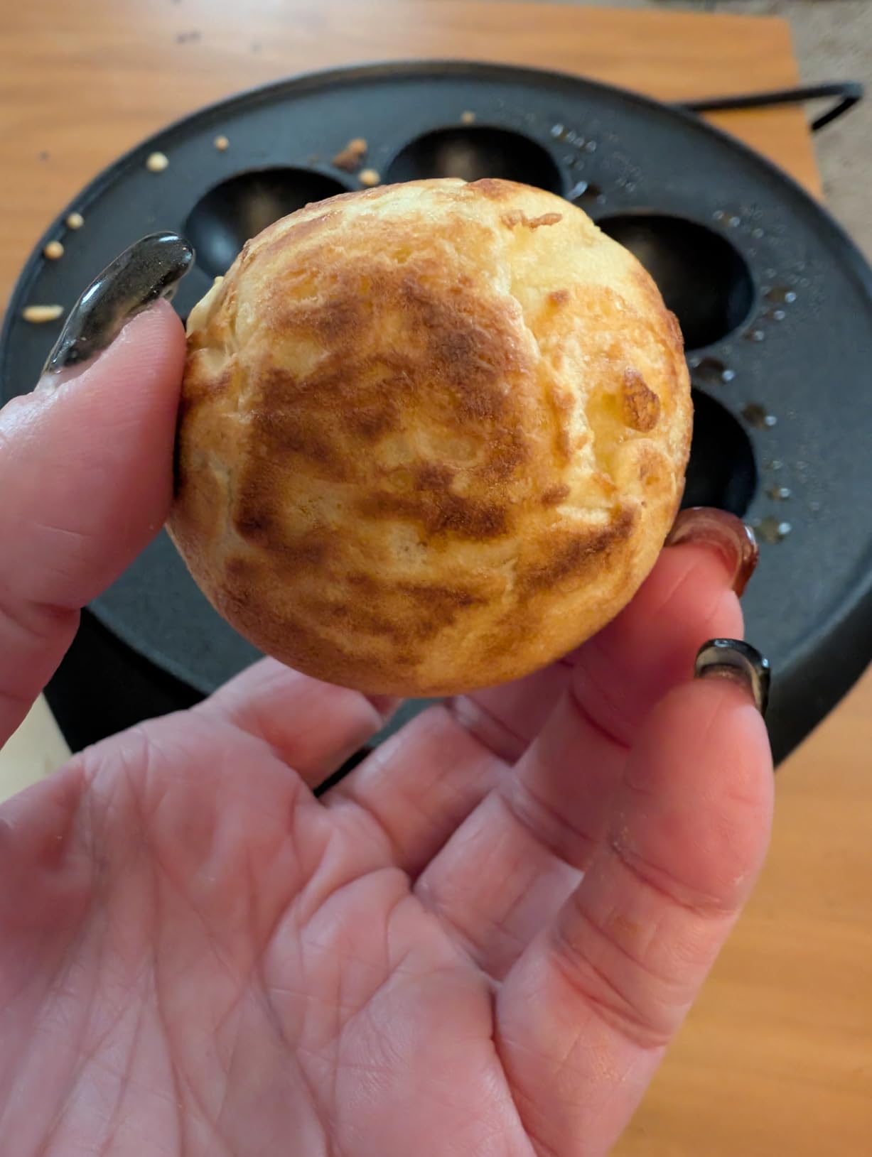 Ebelskiver Maker - Electric Non-stick Baker for Making Takoyaki, Aebleskiver | Octopus Balls, Donut Holes & Cake Pops customer photo 1