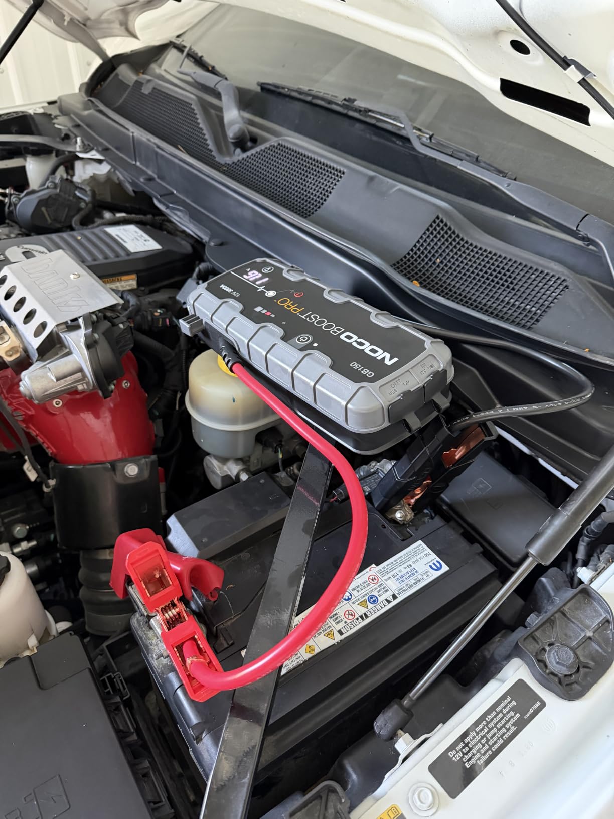 NOCO Boost GB150: 3000A UltraSafe Jump Starter - 12V Lithium Battery Booster Pack, Portable Jump Box, Power Bank & Jumper Cables - for 9.0L Gas and 7.0L Diesel Engines customer photo 1