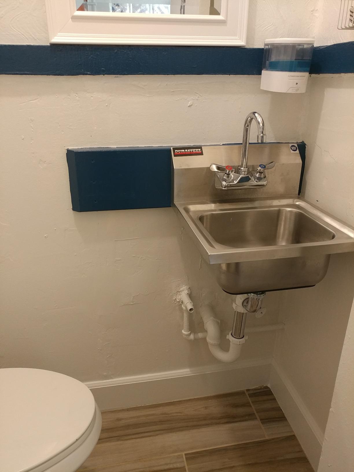 DuraSteel Stainless Steel Sink - NSF Commercial Wall Mount Kitchen Sink - Small Hand Sink with 12