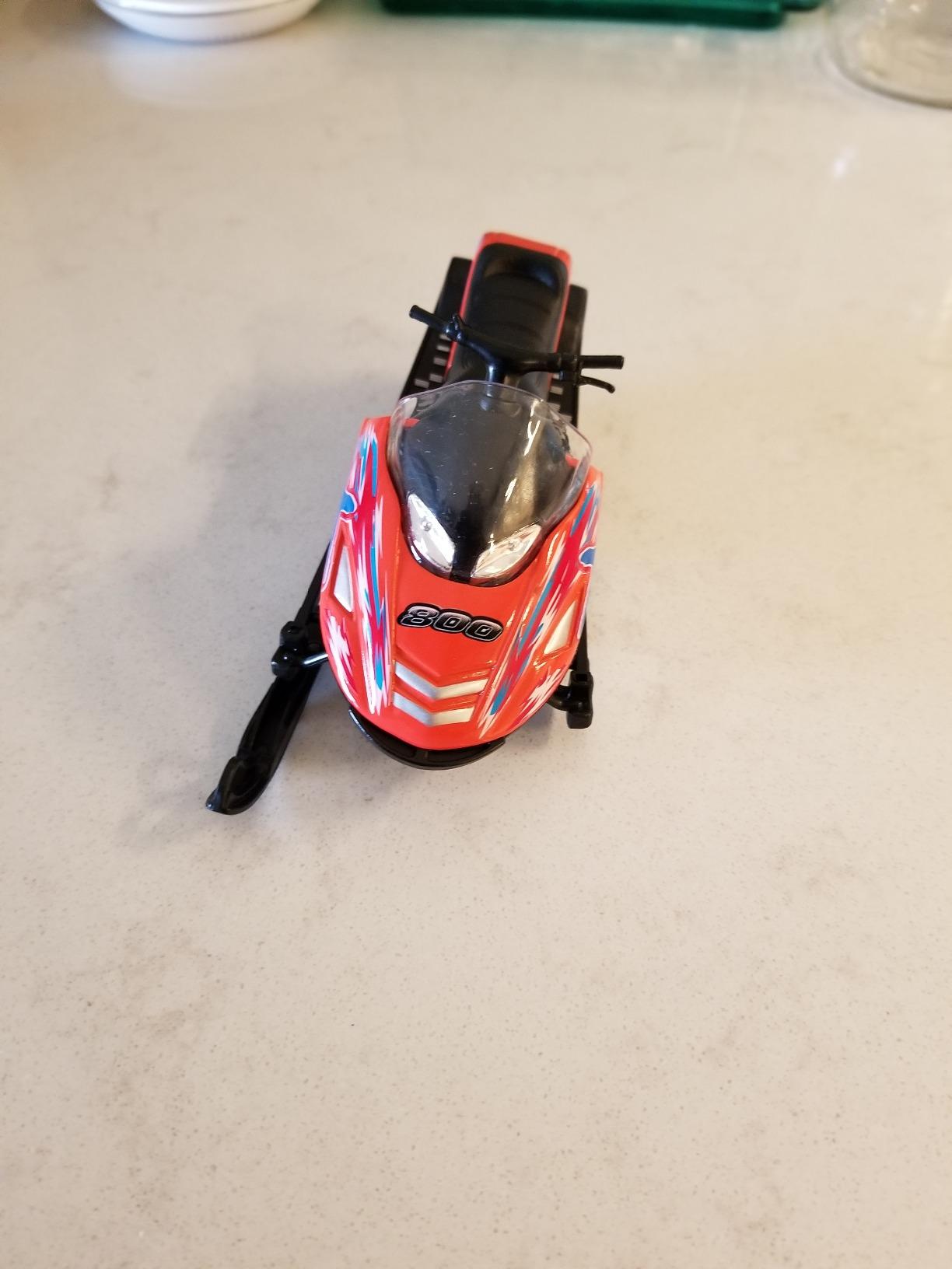 KiNSMART Snowmobile Die Cast Metal Model Toy (Orange) customer photo 1
