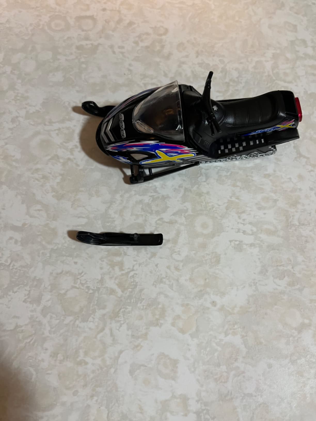 KiNSMART Snowmobile Die Cast Metal Model Toy (Orange) customer photo 2