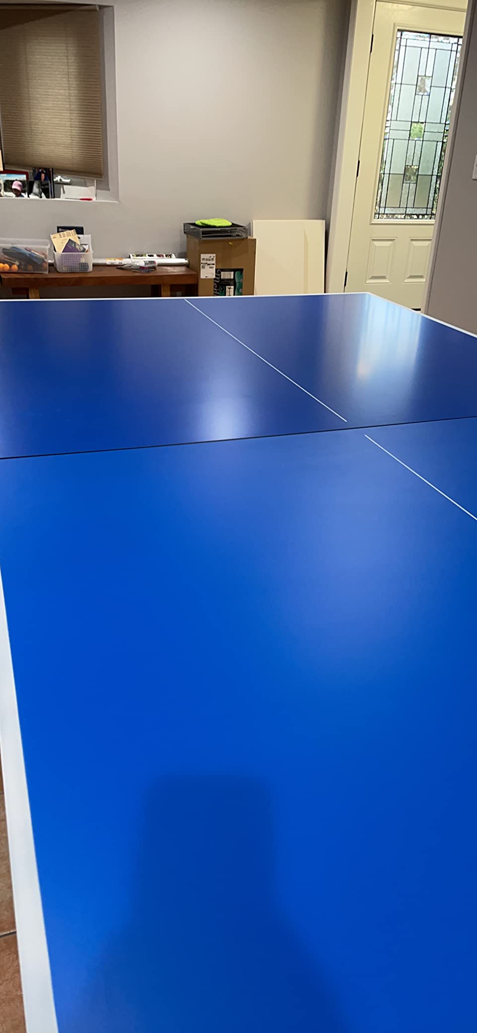 Butterfly Easifold 19 Ping Pong Table - Ping Pong Table Regulation Size with Easy Net Set - 10 Minute Quick Assembly - Folding with Wheels for Easy Storage customer photo 2