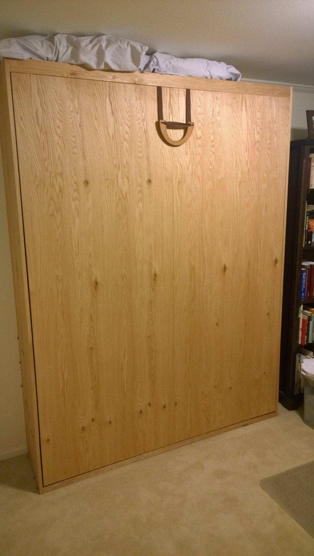 Queen Size Murphy Bed Hardware Kit - Vertical Wall Bed Frame | DIY Murphy Bed Kit with Gas Pistons + 3 Step-by-Step Guides | Made in North America | Hideaway Bed Mechanism customer photo 1