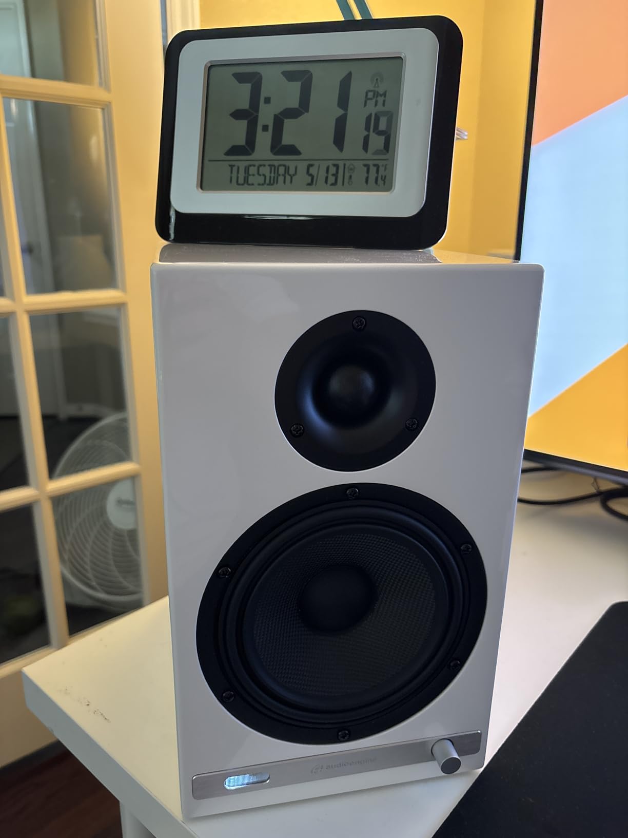 HD6 Powered Bookshelf Speakers - Bluetooth Speakers for Turntables, Vinyl Records, Home Stereo and Music Streaming - Walnut customer photo 2