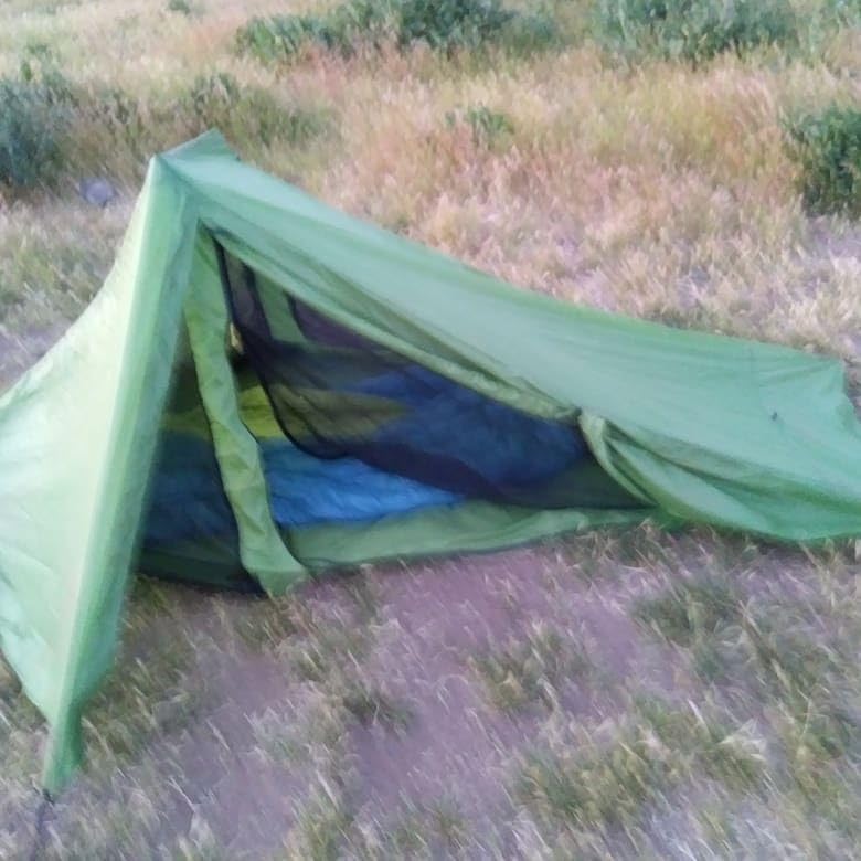 Six Moon Designs Lunar Solo Green Ultralight Backpacking Tent, 26oz Trekking Pole Setup, Professional 1 Person Shelter for Camping, Hiking, Thru-Hiking customer photo 1