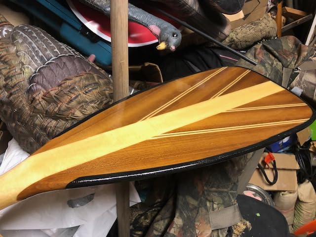 BENDING BRANCHES Java 11 Wood Canoe Paddle - 18-Laminate Basswood Shaft, Hardwood Blade with Fiberglass Wrap and Rockgard Protection, 11 Degree Bent Shaft, Classic Palm Grip customer photo 2