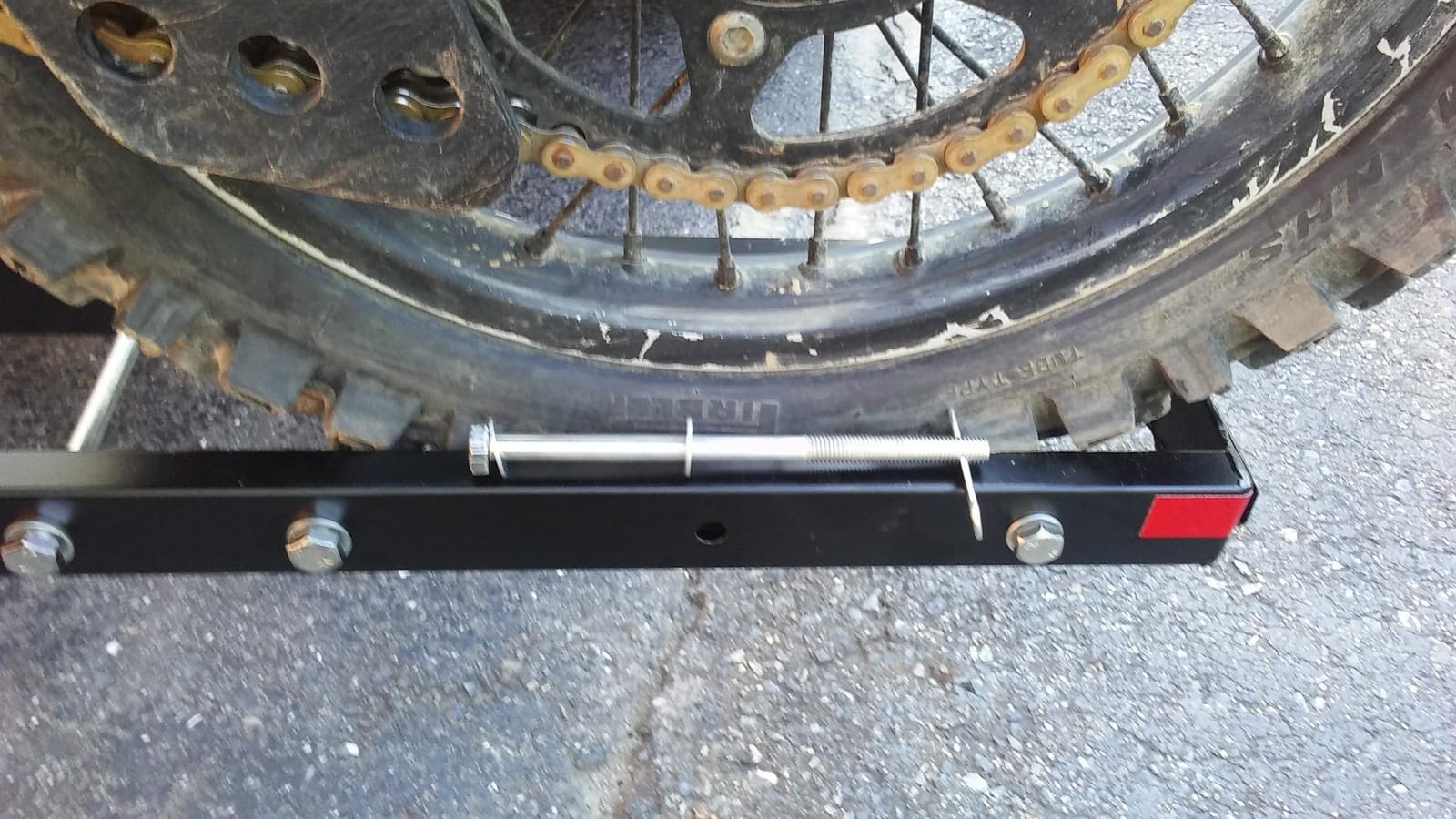 500LBS Steel Motorcycle Scooter Dirtbike Carrier Hauler Hitch Mount Rack Ramp Anti Tilt customer photo 2