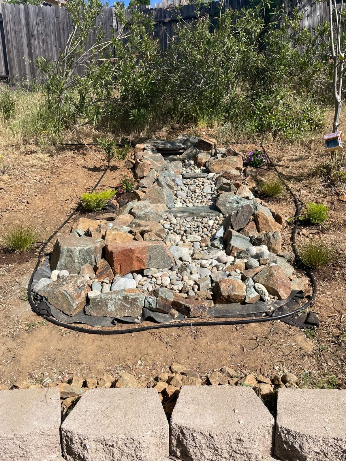 Aquascape Small Pondless Waterfall Kit, 6-Ft Stream, 53038 | Outdoor water feature kit with pump, spillway, vault, AquaBlox, EPDM liner, pipe and underlayment customer photo 1