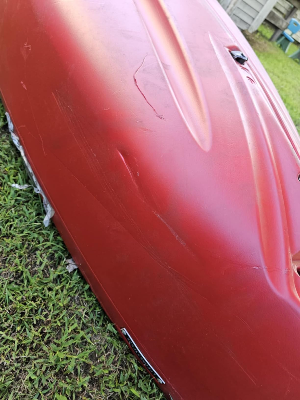 Lifetime Kodiak Canoe with 2 Paddles, Red, 13' customer photo 2