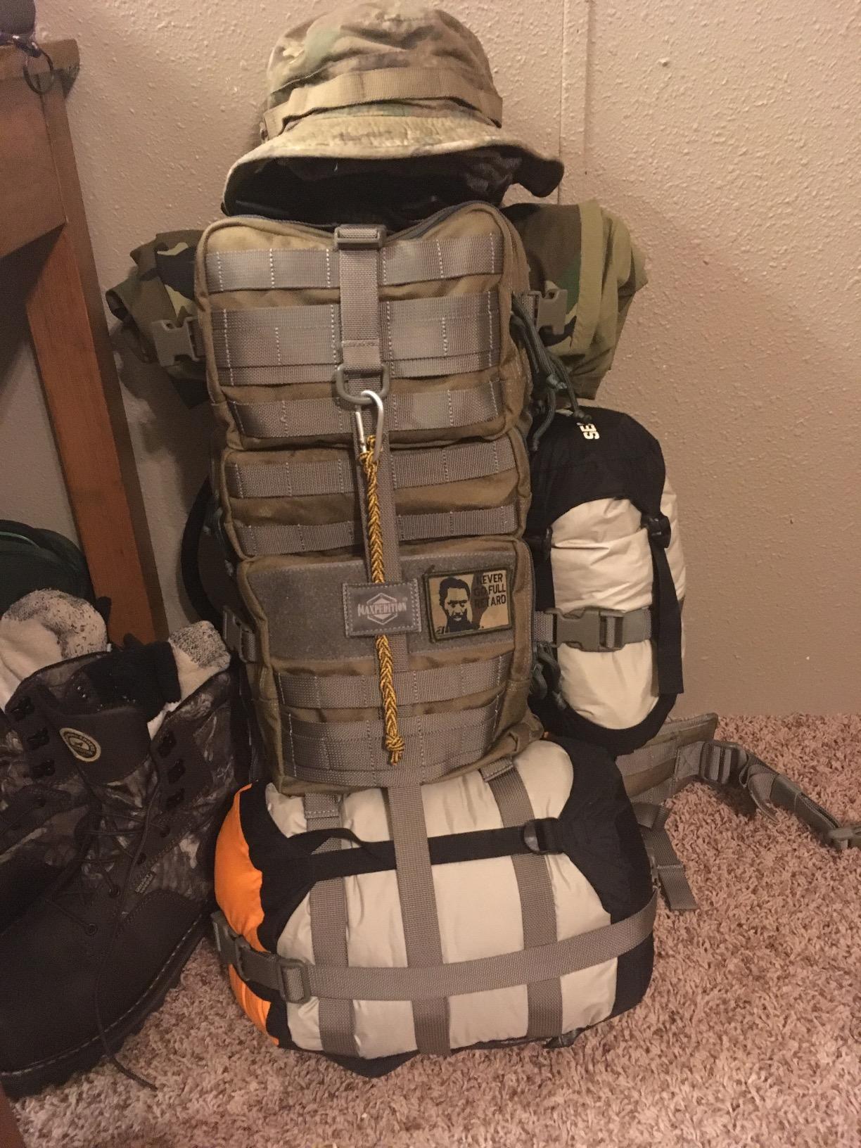 MAXPEDITION Gyrfalcon Backpack (Khaki-Foliage) 36L Tactical Backpack with Detachable Waist Pack, MOLLE Internal Frame Rucksack, Military Survival Pack, Bug Out Bag, PT1054KF customer photo 1