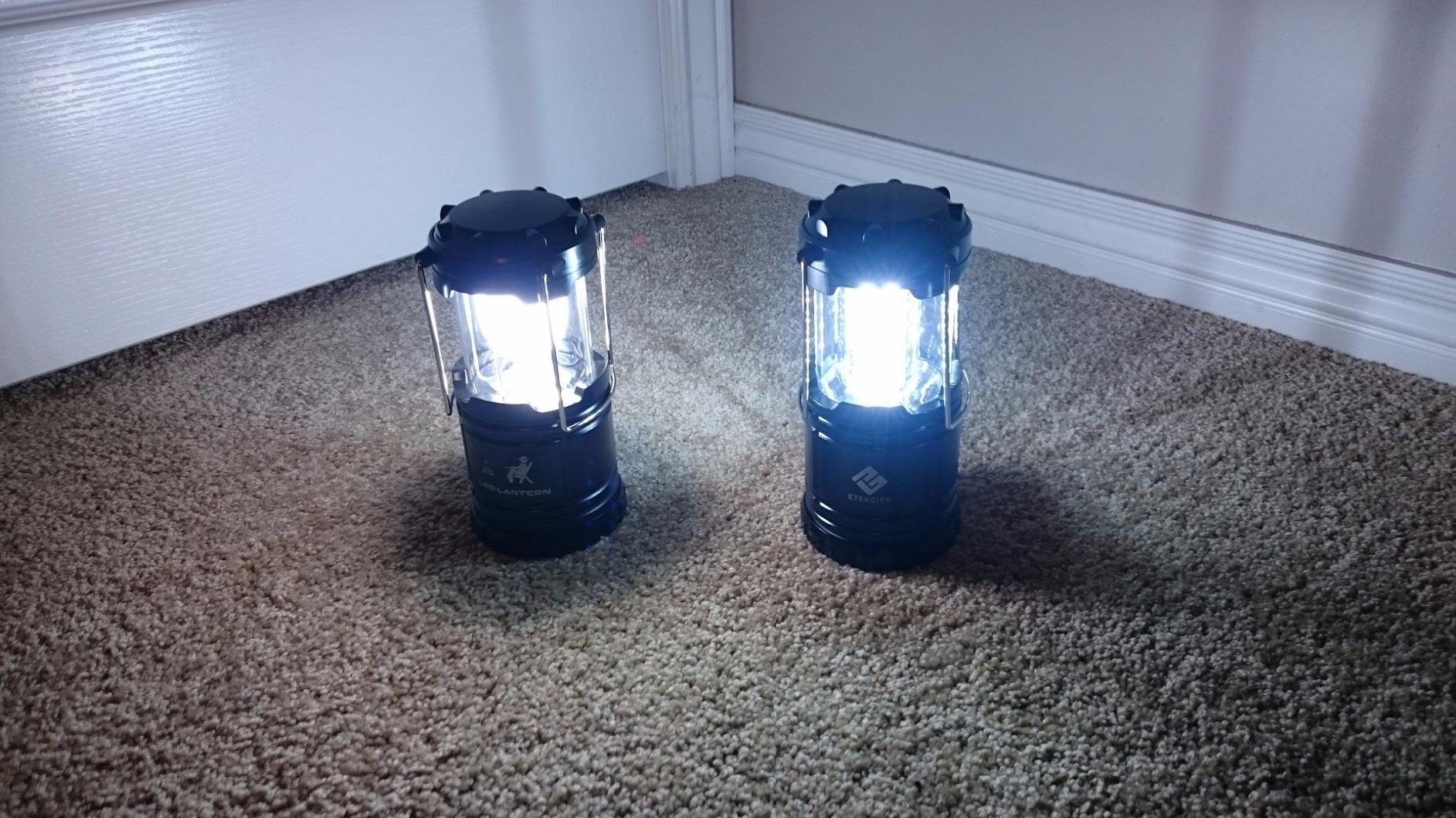 Etekcity LED Camping Lanterns, Battery Included, 4 Pack | Power Outages, Hurricane Preparedness, Camping Essentials, Emergency Kit, Water Resistant, Collapsible Design customer photo 2
