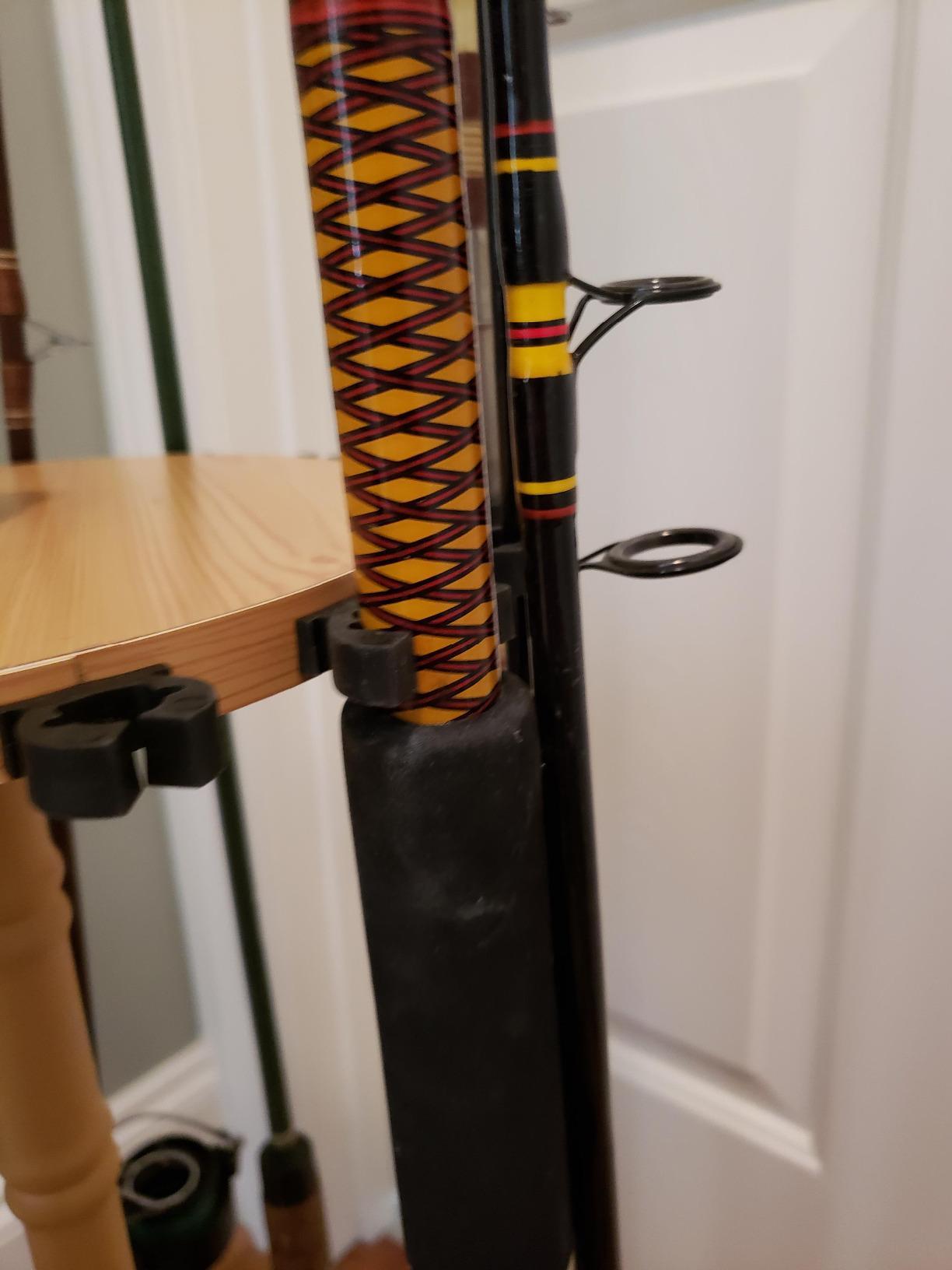 Rush Creek Creations 16-Rod Round Fishing Rod Holder for Garage, 360 Access Fishing Pole Holder customer photo 1