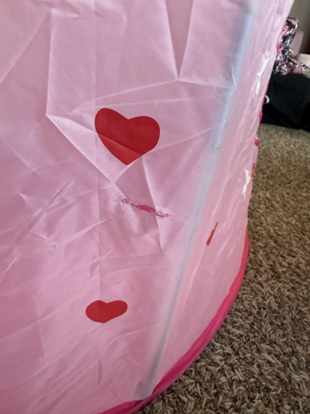 Playz 5pc Princess Castle Play Tent for Kids Glow in Dark Pink Princess Pit | Playhouse w/ Costume, Princess Tent for Toddlers, Kids Play Tent Indoor, Kids tent indoor pop up pink tent for girls 3+ customer photo 2