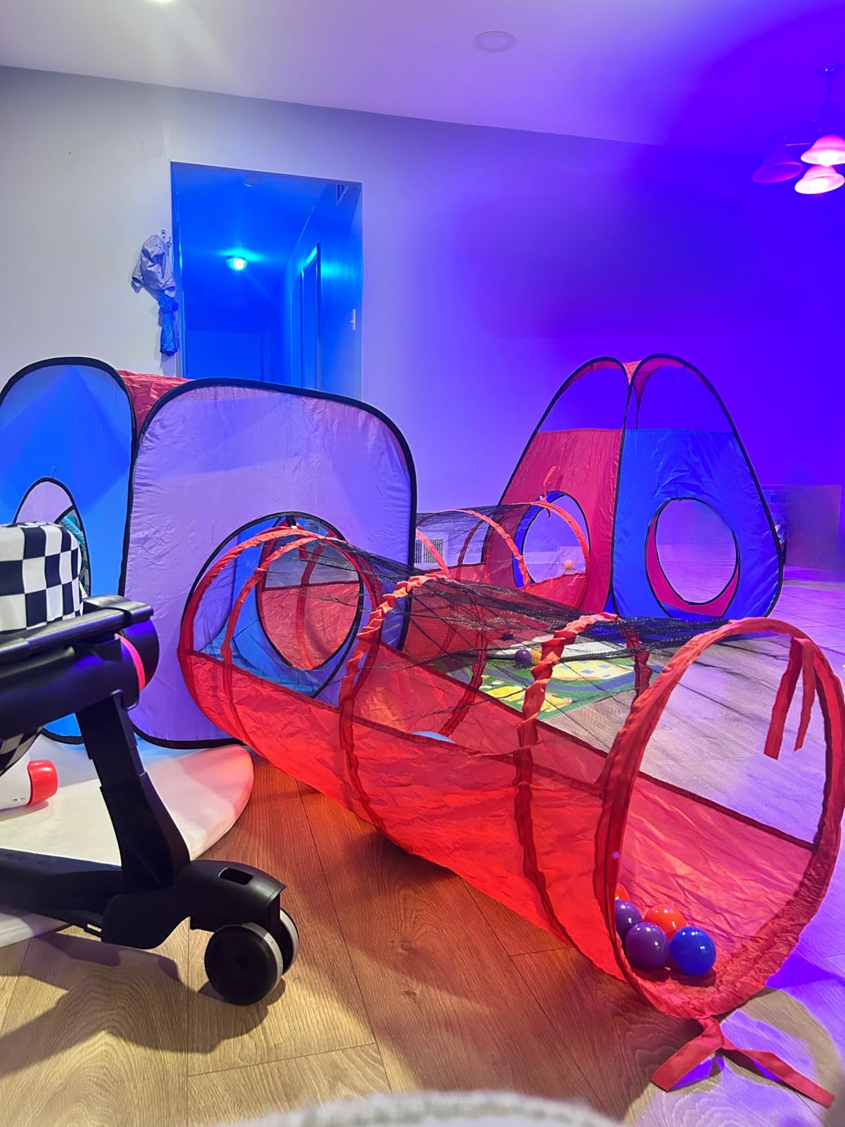 Playz 4pc Kids pop up Play Tent, Crawl Tunnel & Ball Pit for Kids | Collapsible Baby Ball Pit & Crawling Tunnel, Kids' play tents & tunnels indoor playset /playhouse/playground for ages 3+ customer photo 1