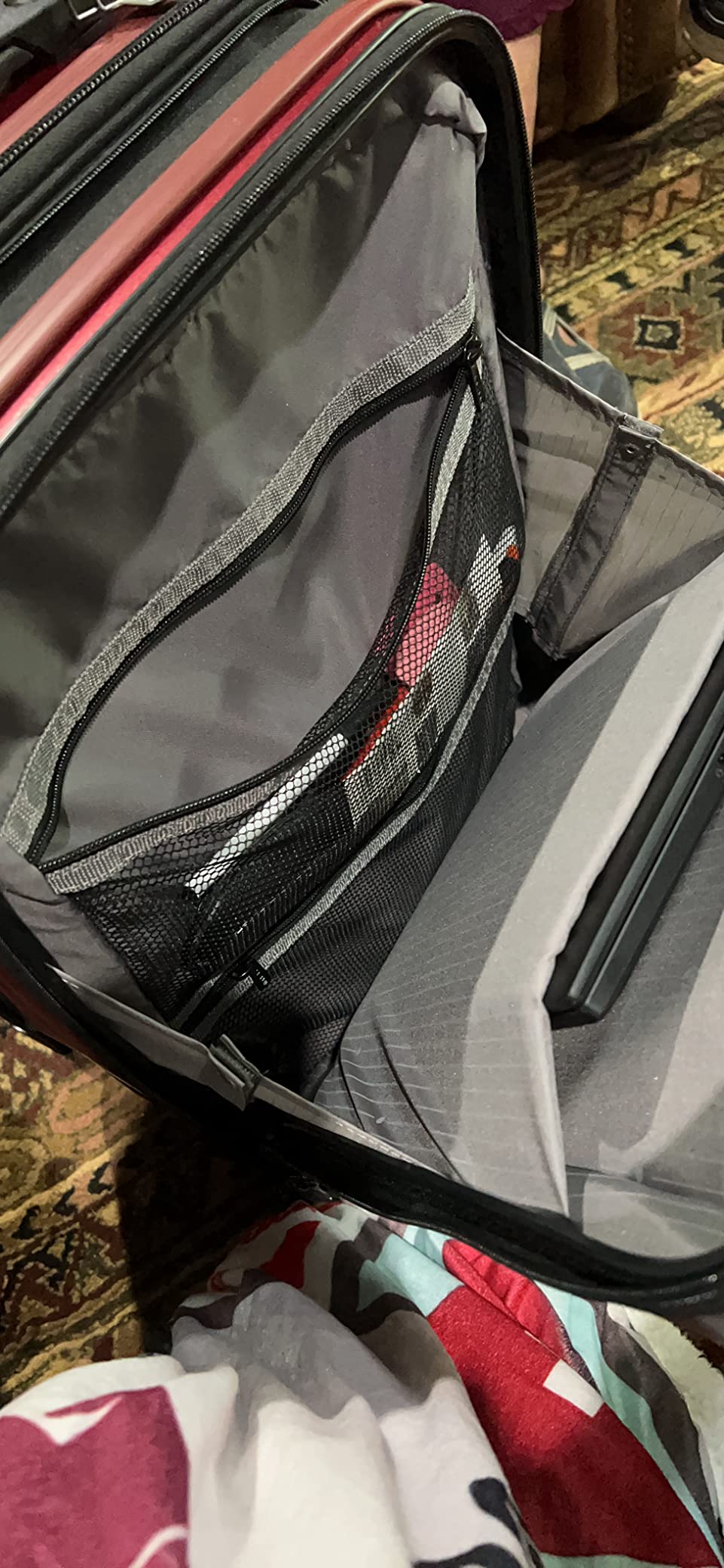 Titanium Hardside Expandable Luggage with Spinner Wheels, Black Cherry Red, 2-Piece Set (21/25) customer photo 2