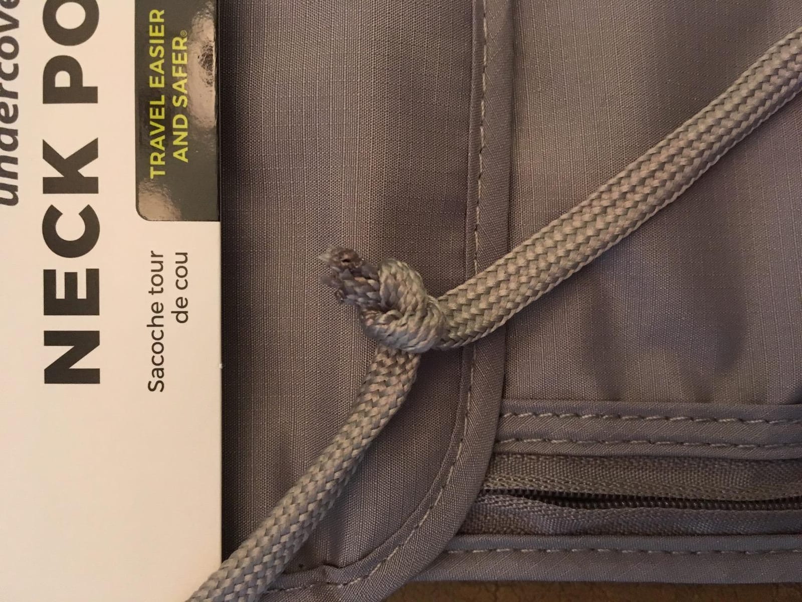 Travelon Rfid Blocking Undergarment Neck Pouch Travel Wallet, Gray, One Size customer photo 1