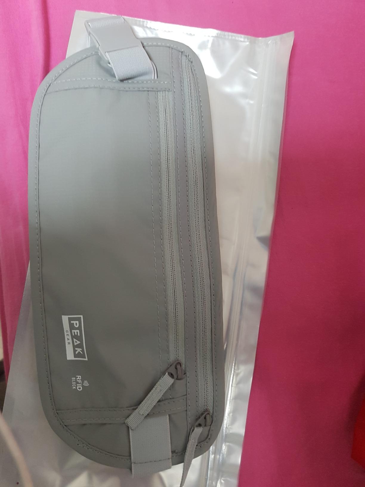Peak Gear Travel Money Belt. Premium Quality Travel Wallet with RFID Blocking Fabric - Black customer photo 1